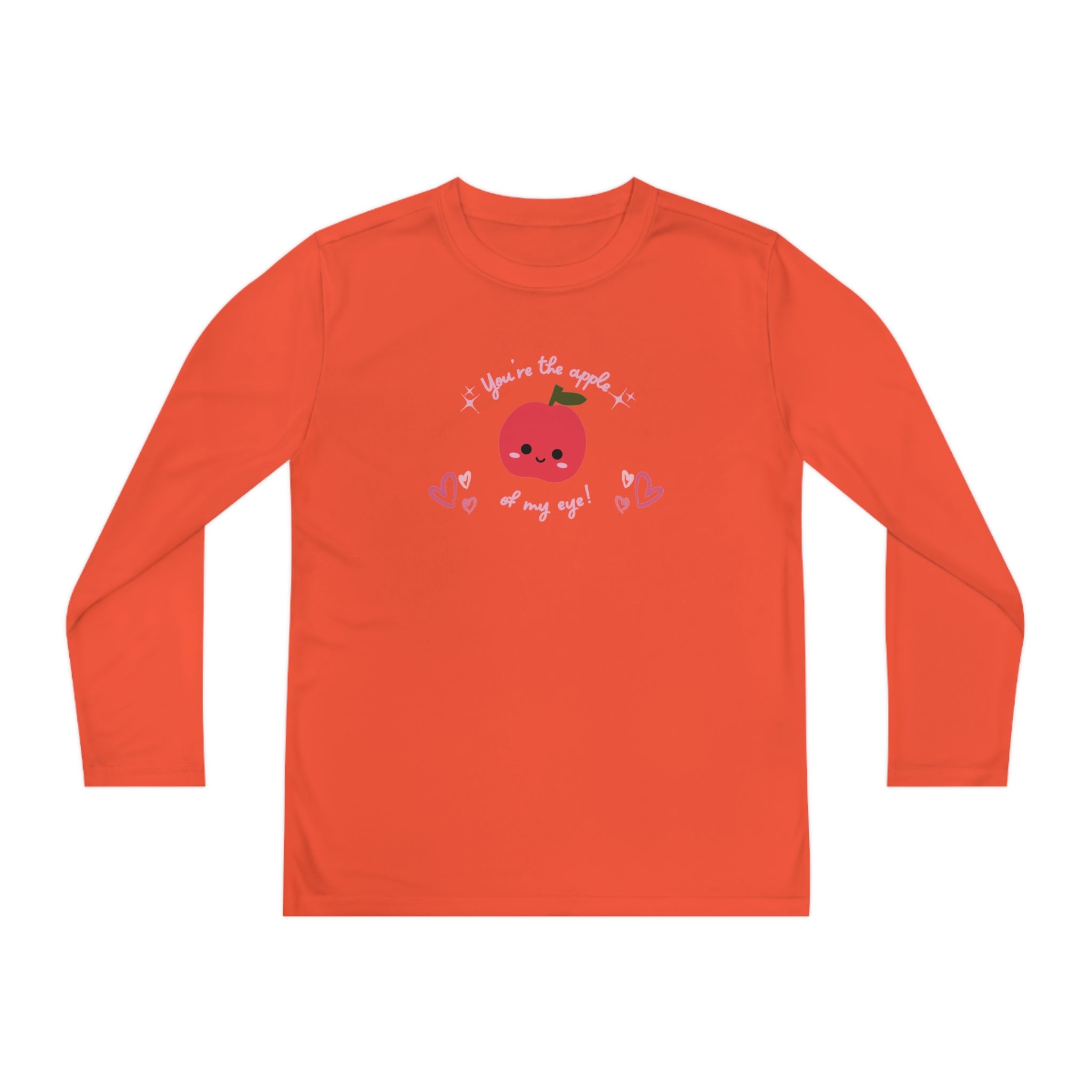 You Are The Apple Of My Eyes Youth Long Sleeve Competitor Tee
