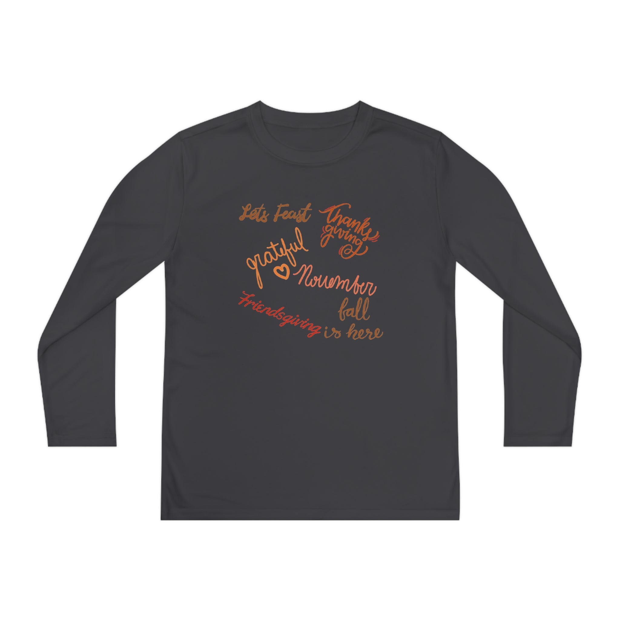 Thanksgiving Season Youth Long Sleeve Competitor Tee