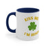 Kiss Me I'm Irish Accent Coffee Mug, 11oz