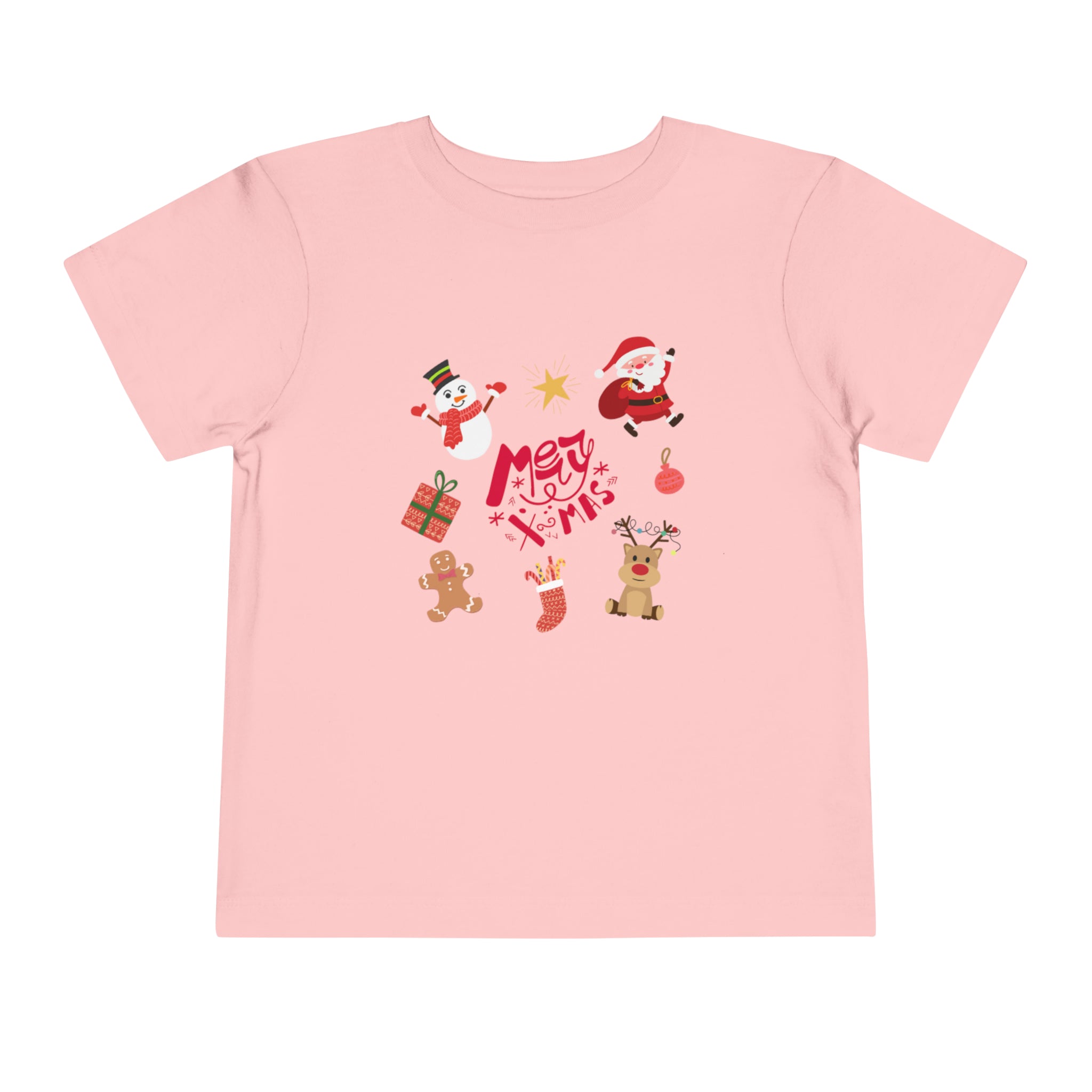 Merry Christmas Crew Toddler Short Sleeve Tee