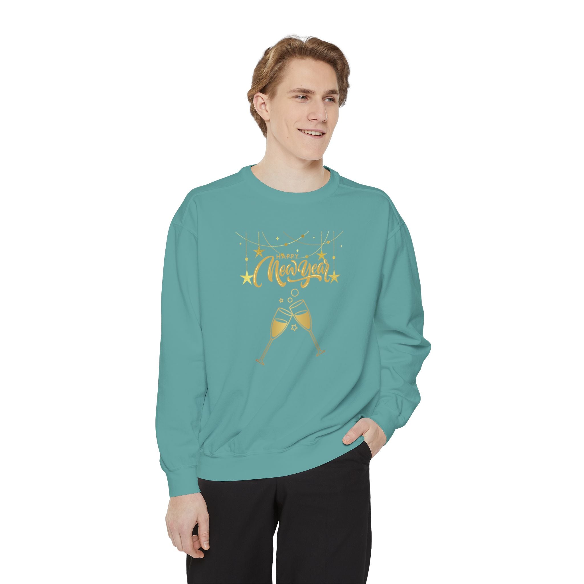 Happy New Year Unisex Garment-Dyed Sweatshirt