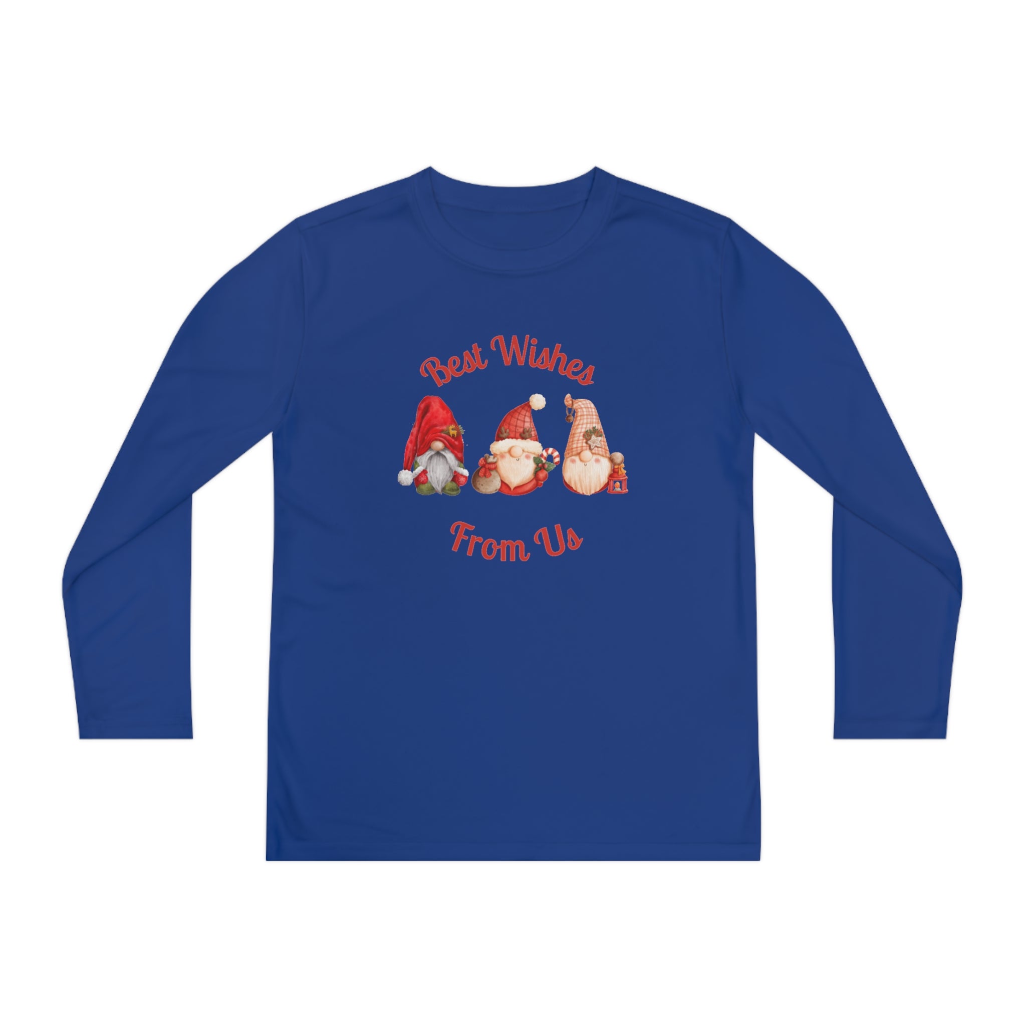 Gnome Best Wishes Youth Long Sleeve Competitor Tee