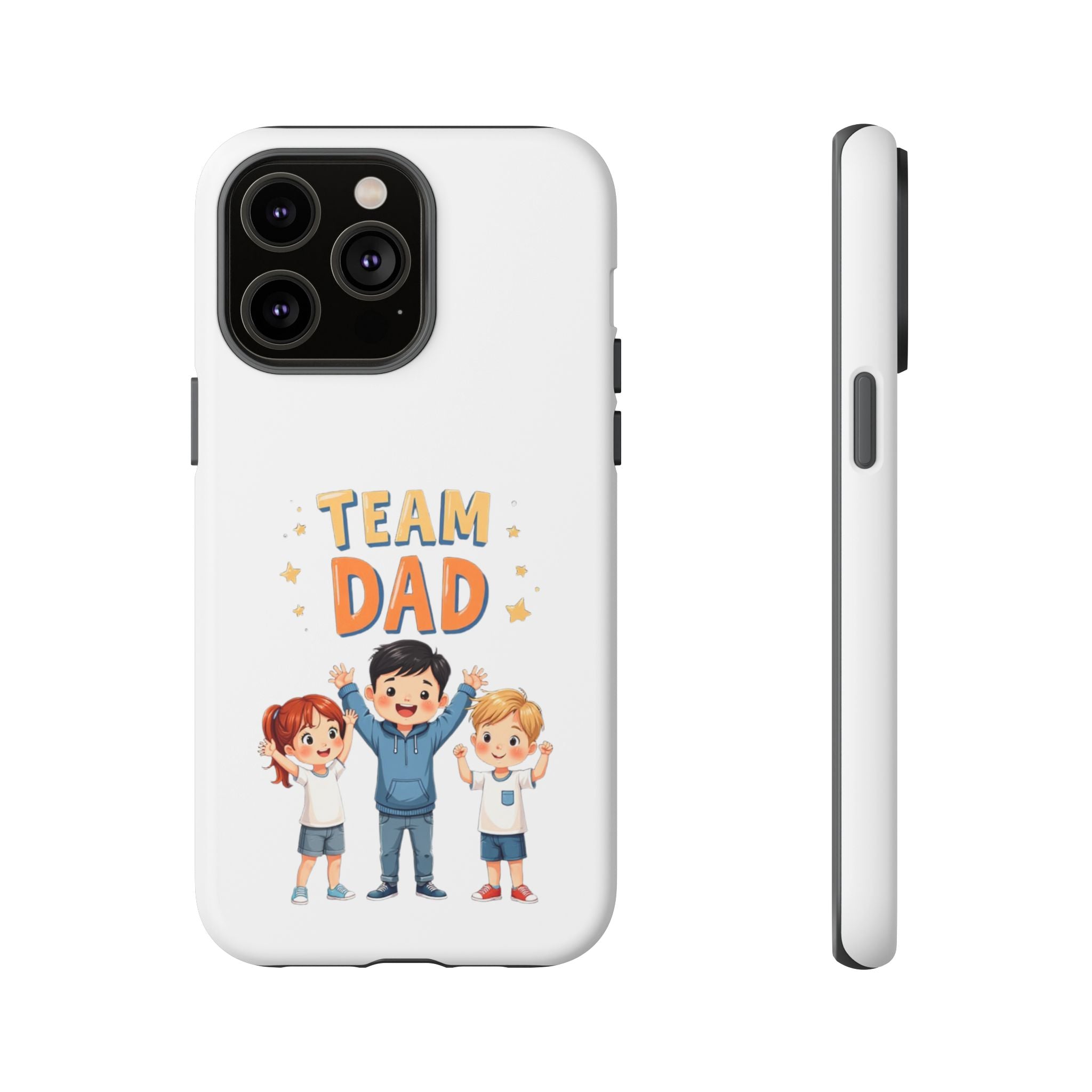 Team Dad Phone Case, Fun Gift for Fathers, Durable Phone Protector, Cute Dad Team Merchandise, Father's Day Special