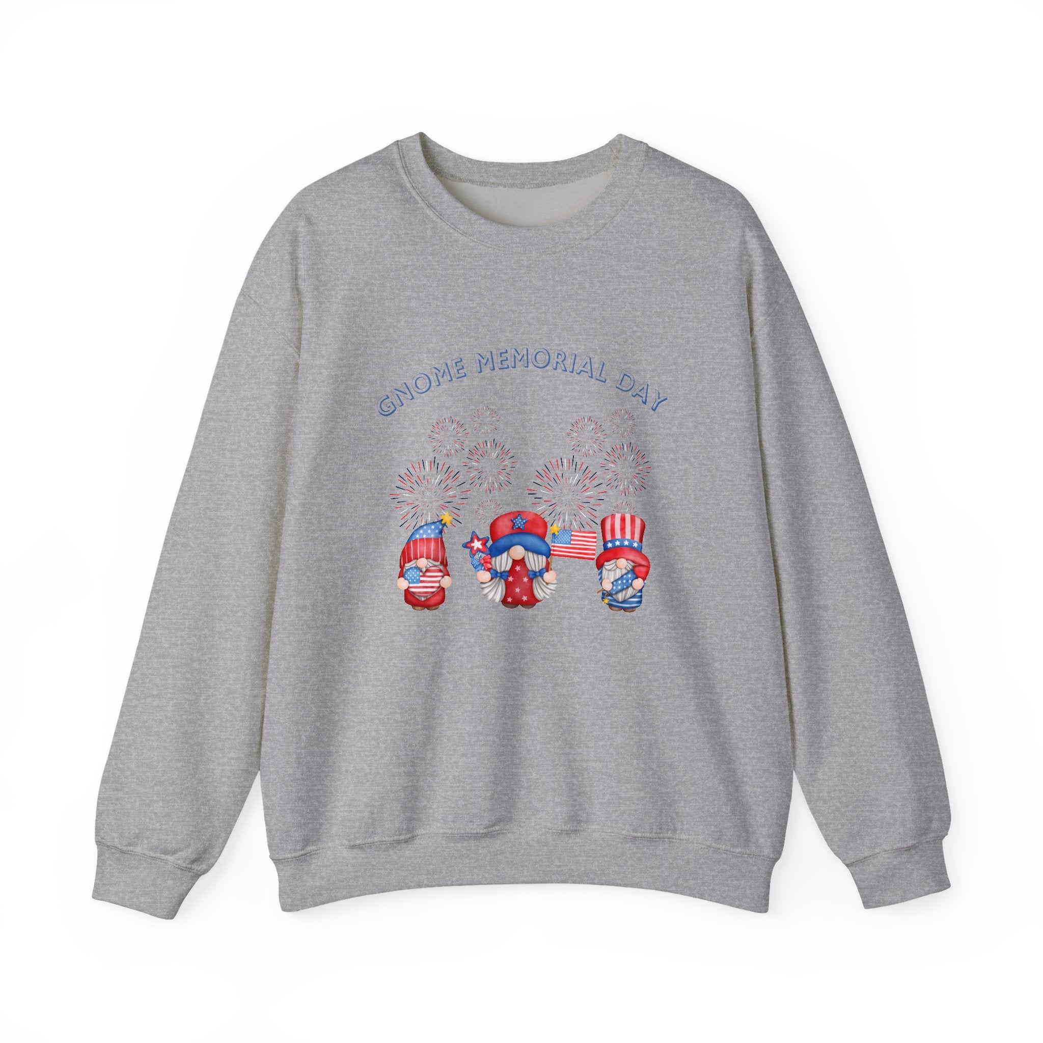 Gnome Memorial Day  Sweatshirt, Unisex Crewneck