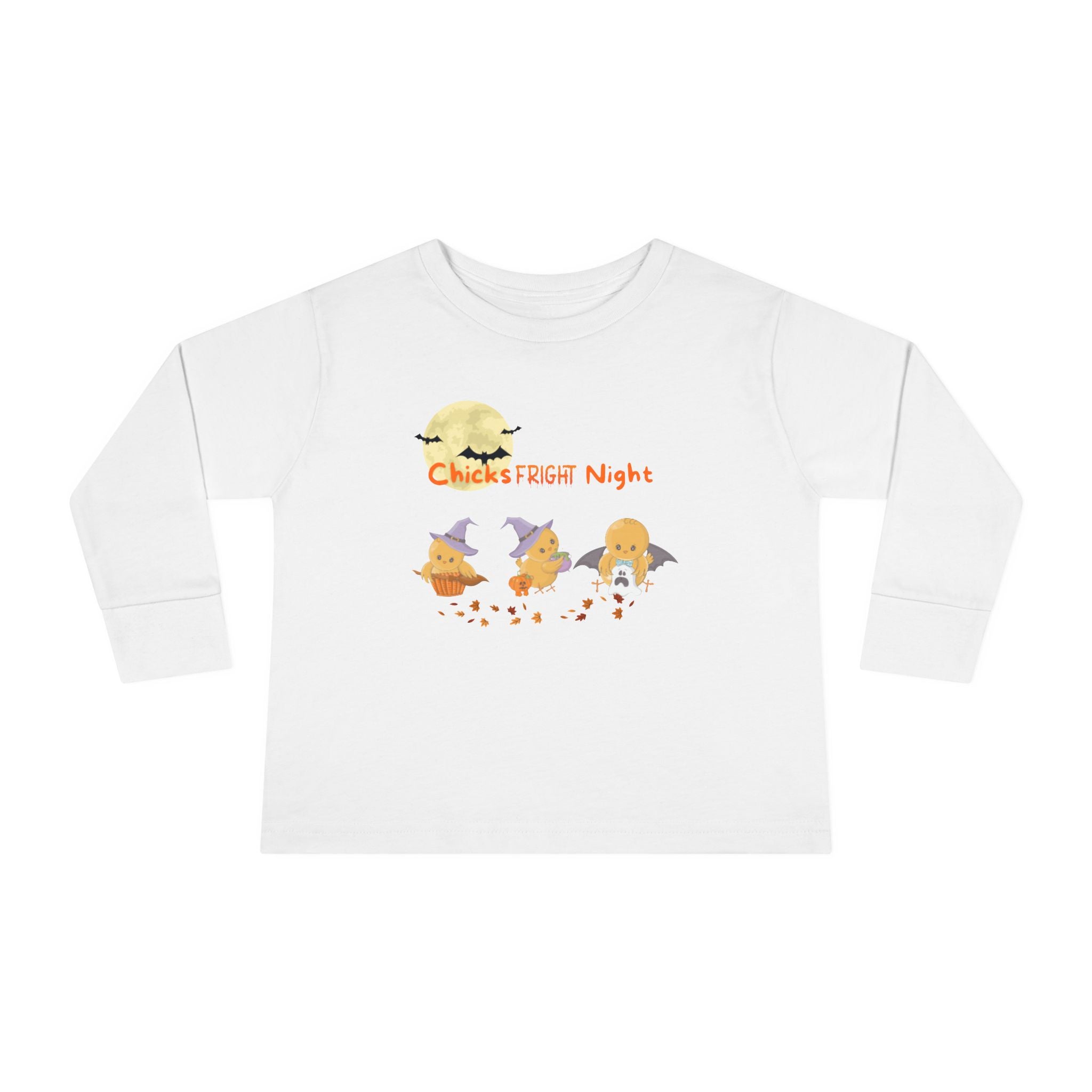 Chicks Fright Night Toddler Long Sleeve Tee