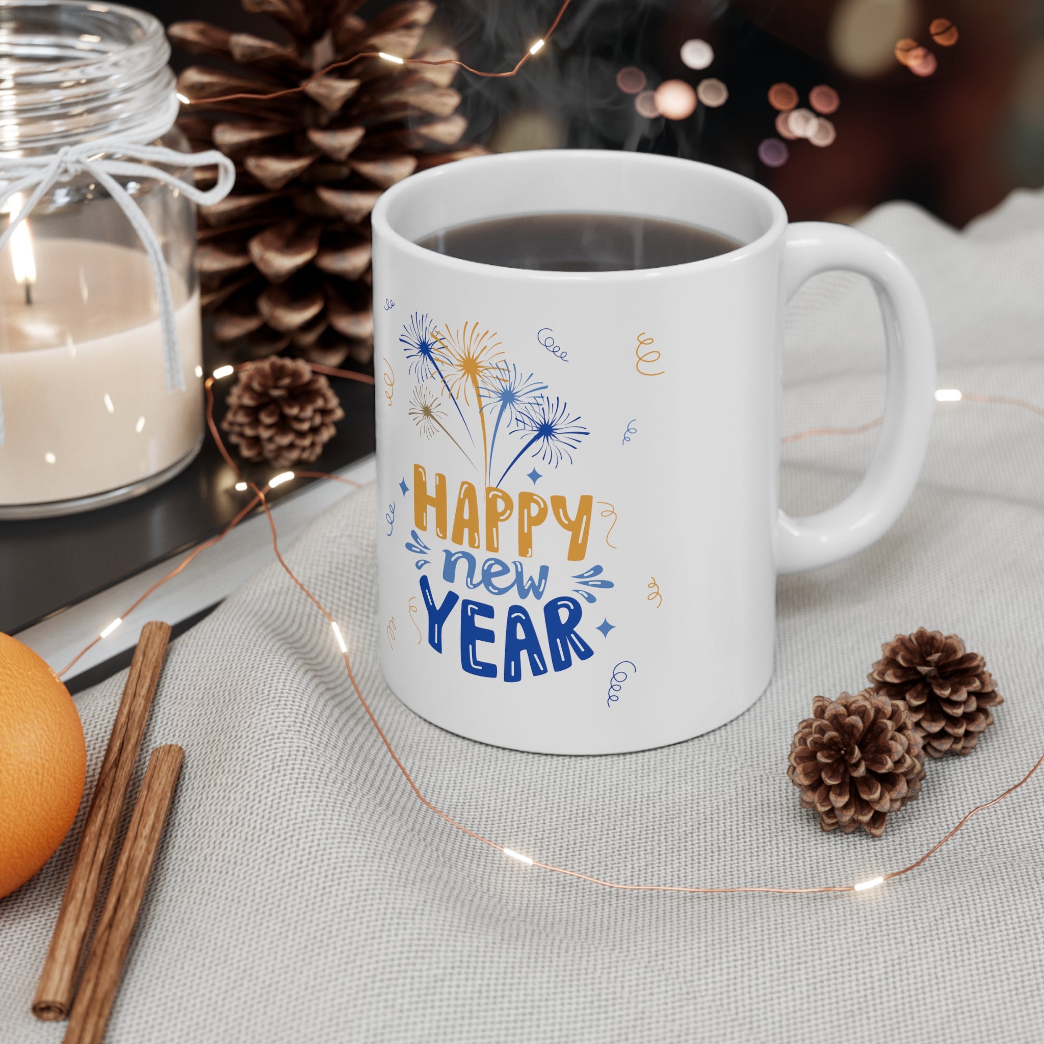 Cheer To The New Year! Ceramic Mug 11oz