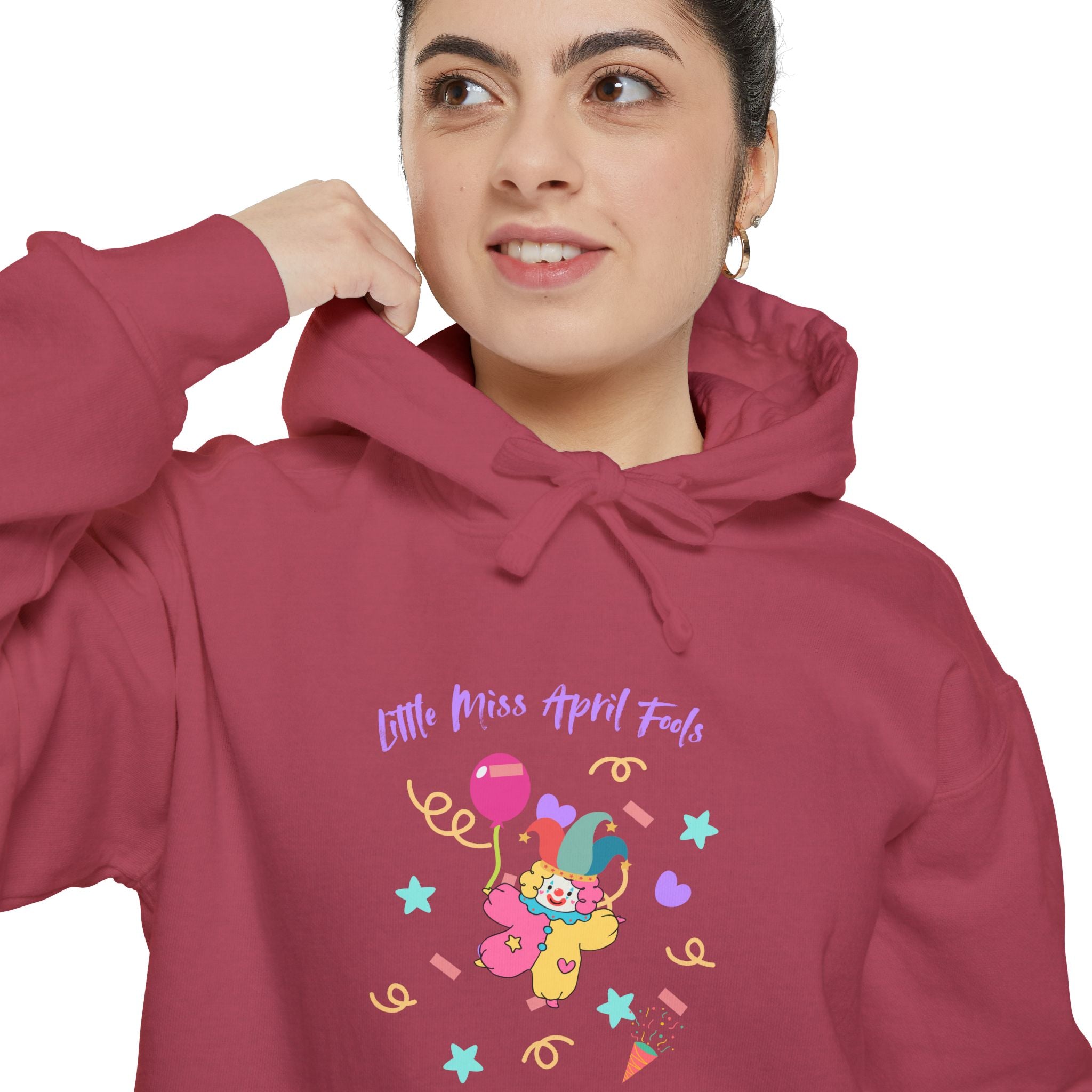 Little Miss April Fool's Day Fun Graphic Unisex Hoodie