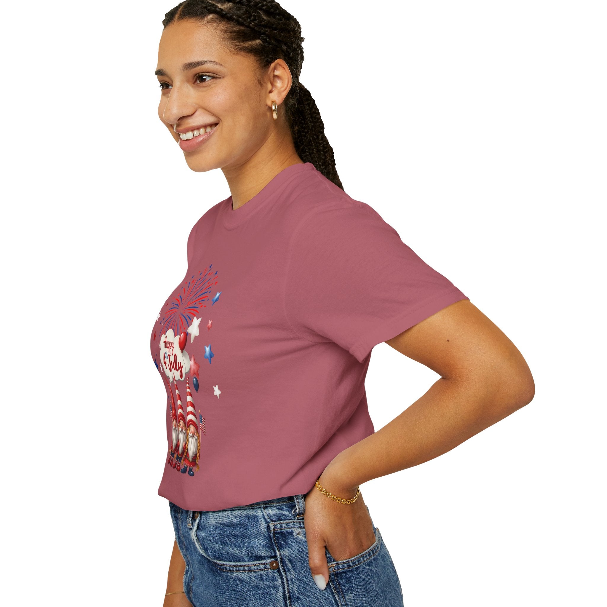 Gnome 4th of July T-shirt for 4th of July, Unisex Summer Tee