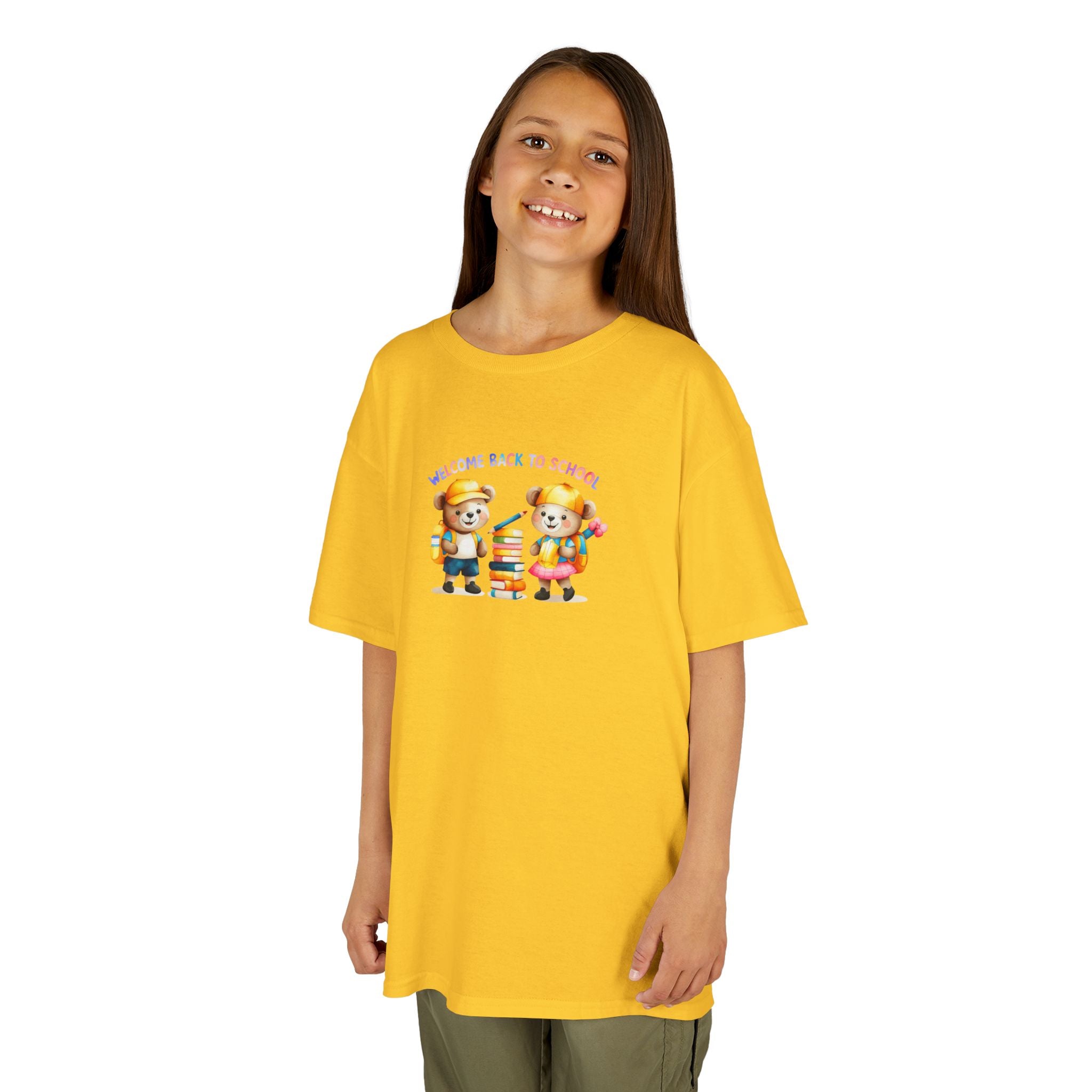 Welcome Back to School Kids Heavy Cotton Tee