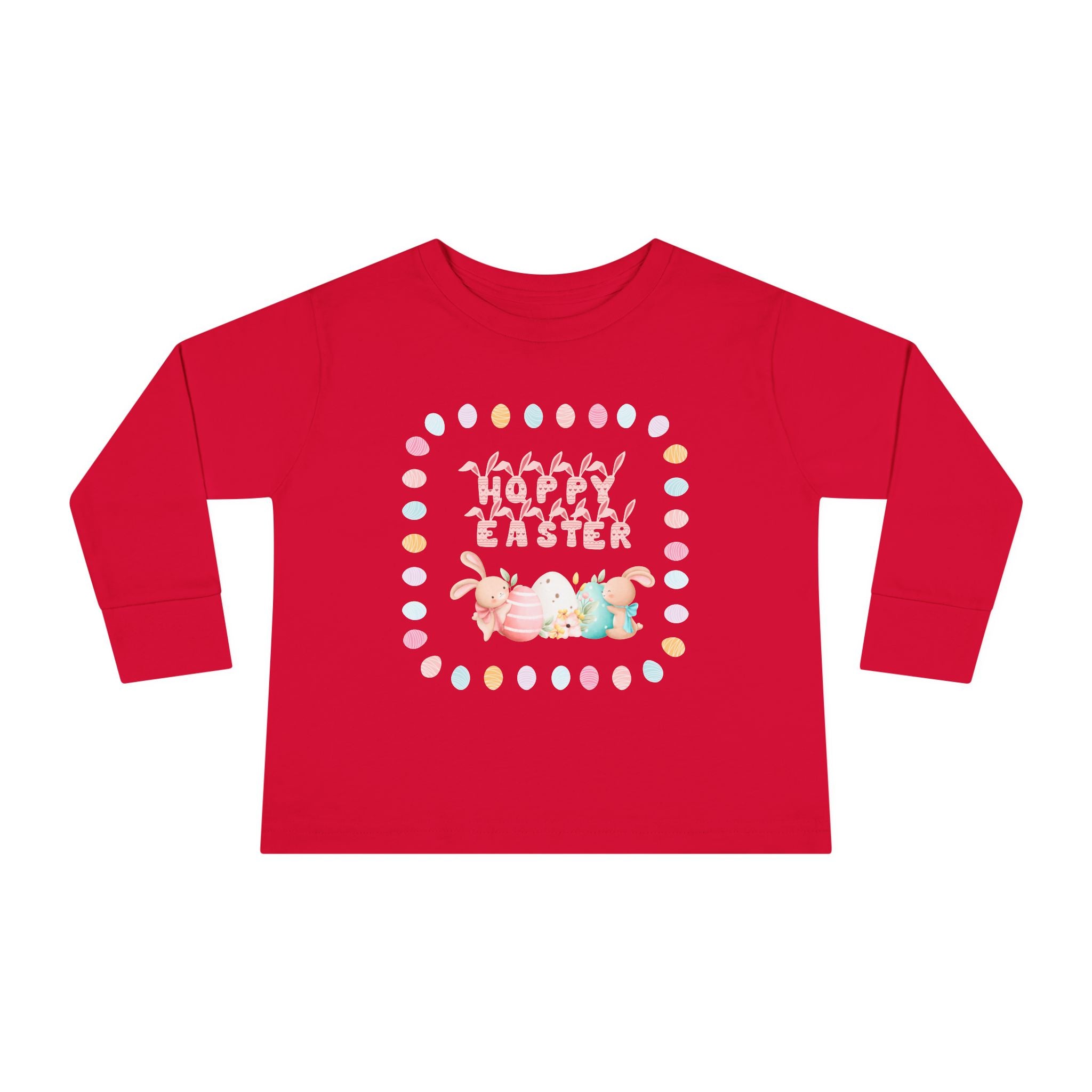 Hoppy Easter Toddler Long Sleeve Tee