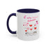 Meow Valentine's Day Accent Coffee Mug (11, 15oz)