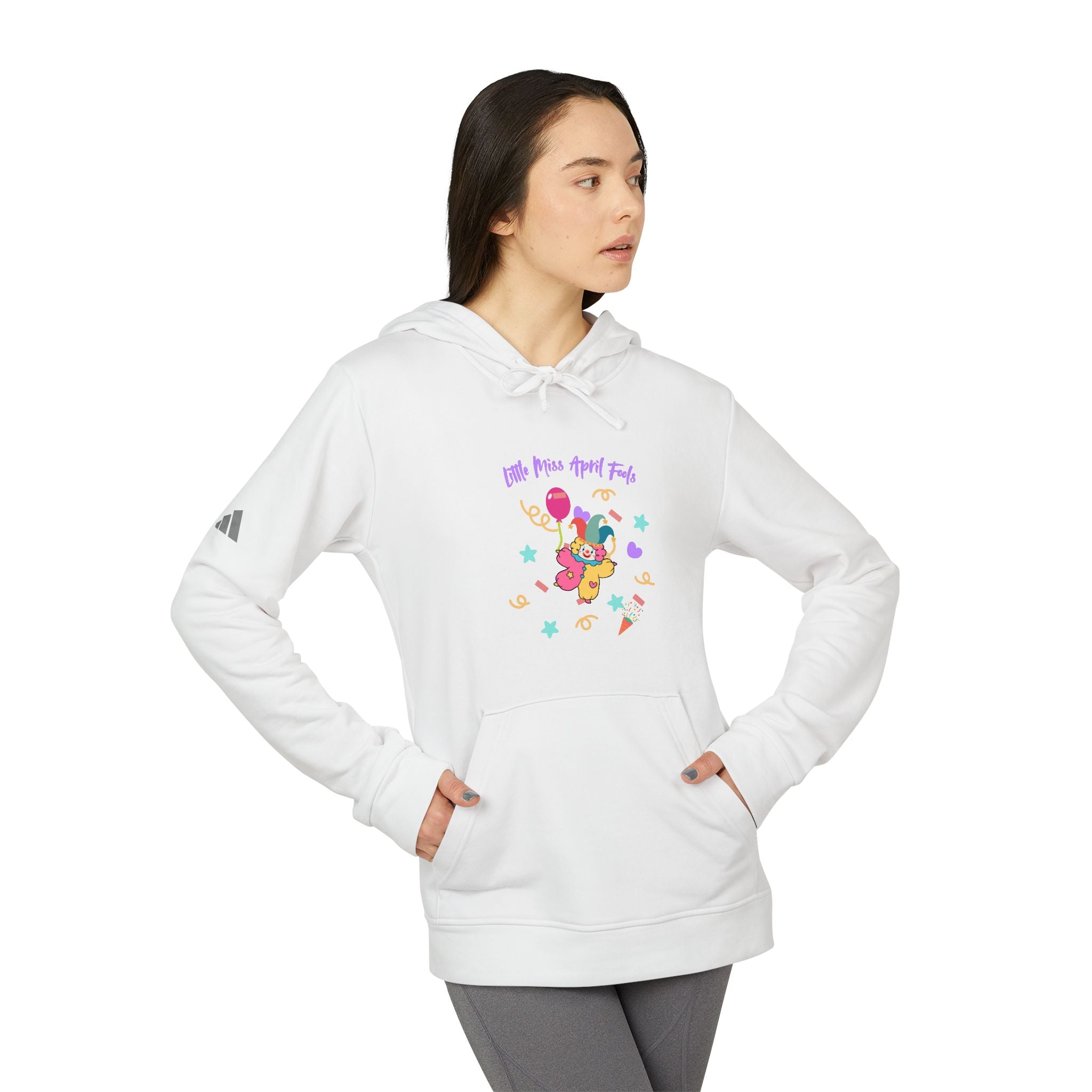 Little Miss April Fool's Day Adidas Unisex Fleece Hoodie