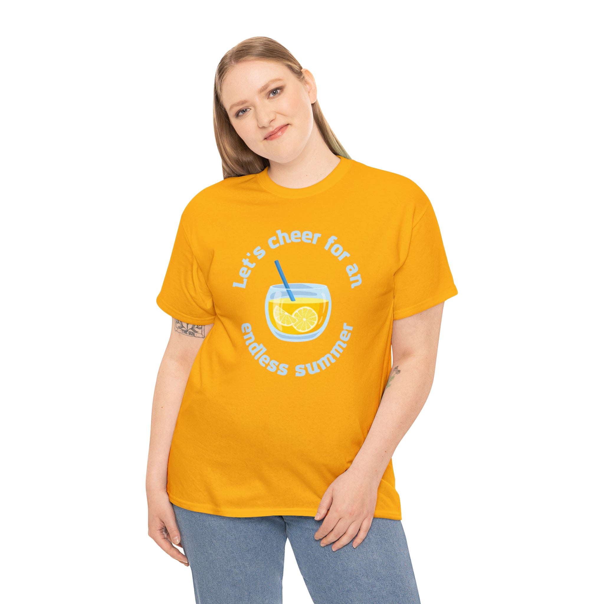 Let's Cheer For An Endless Summer Unisex Heavy Cotton Tee