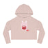 V-Day Bunny Women’s Cropped Hooded Sweatshirt