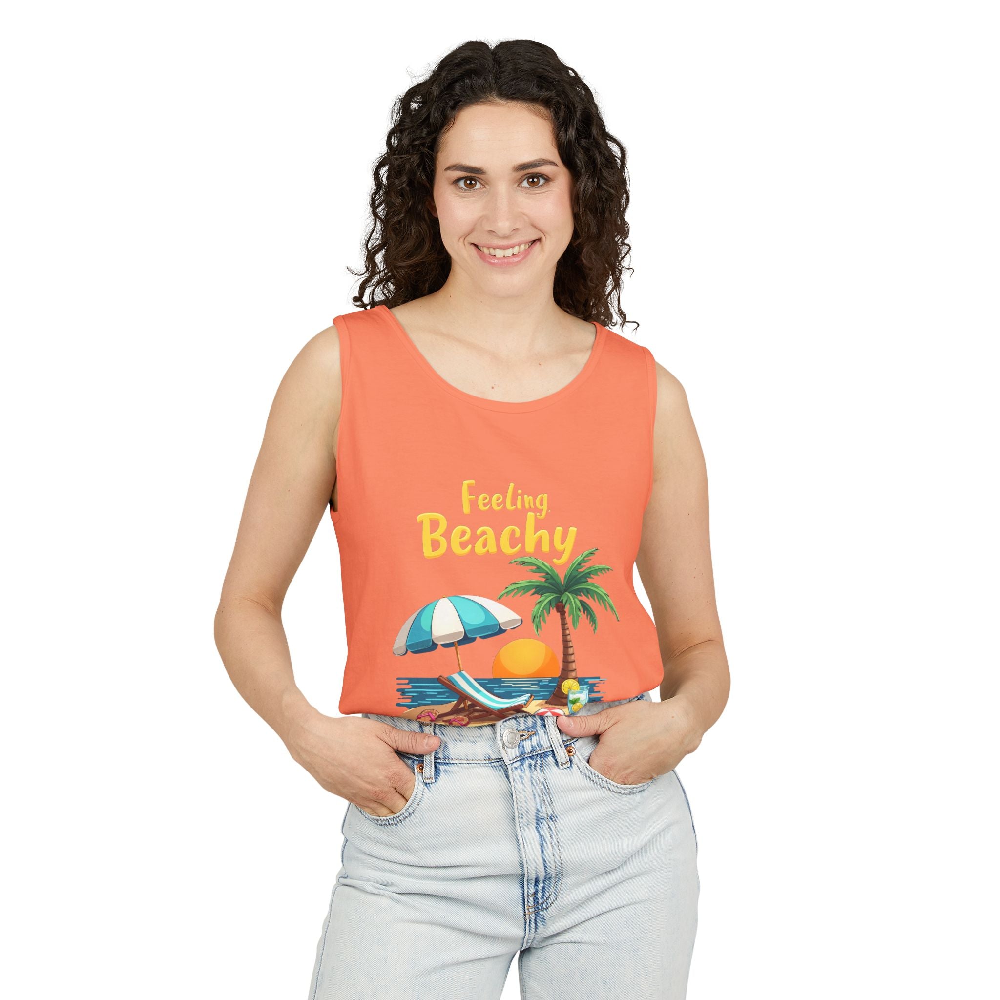 Feeling Beachy Unisex Tank Top