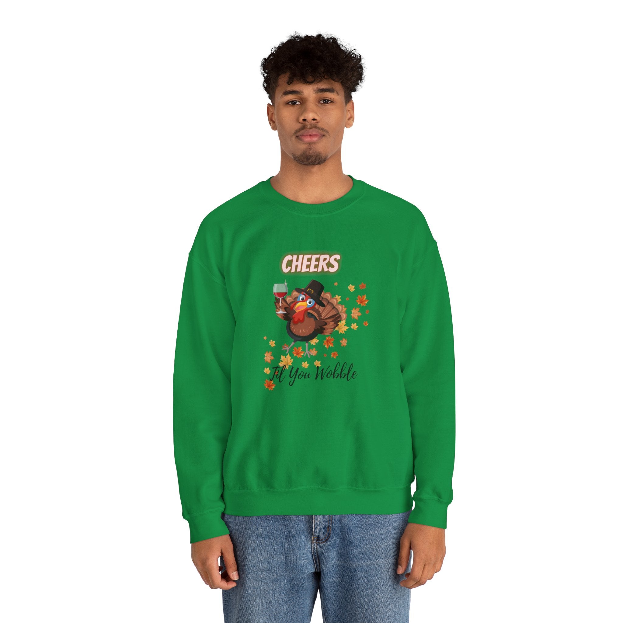 Cheers Til You Wobble Unisex Heavy Blend™ Crewneck Sweatshirt