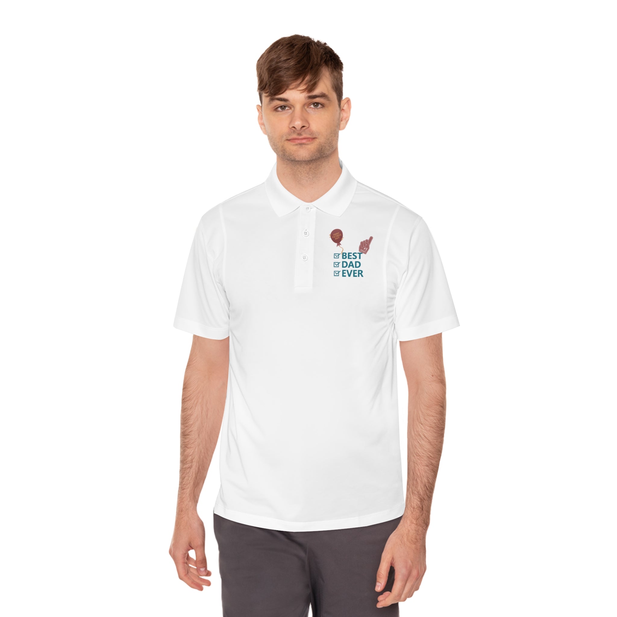 Best Dad Ever Men's Sport Polo Shirt