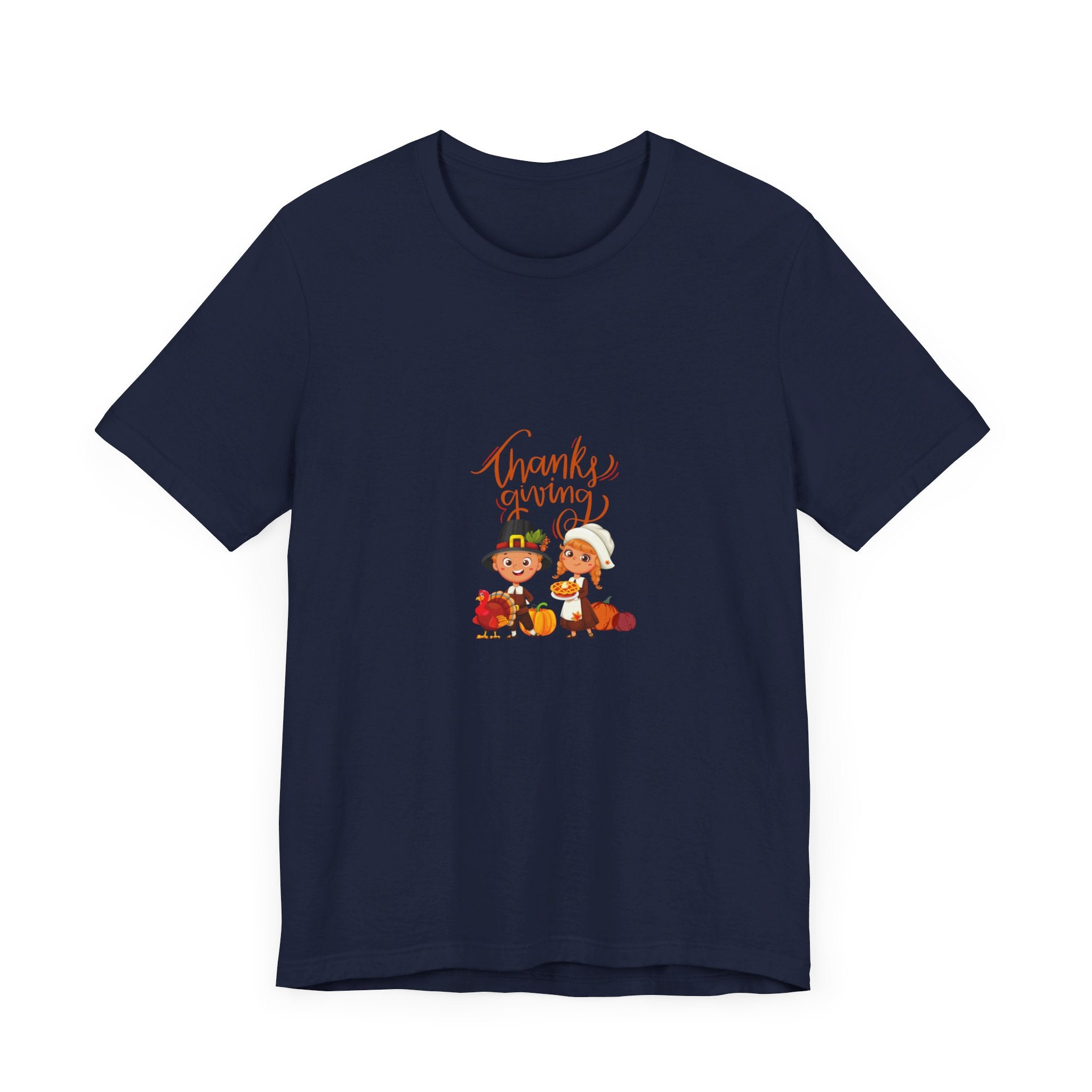Happy Thanksgiving Unisex Jersey Short Sleeve Tee