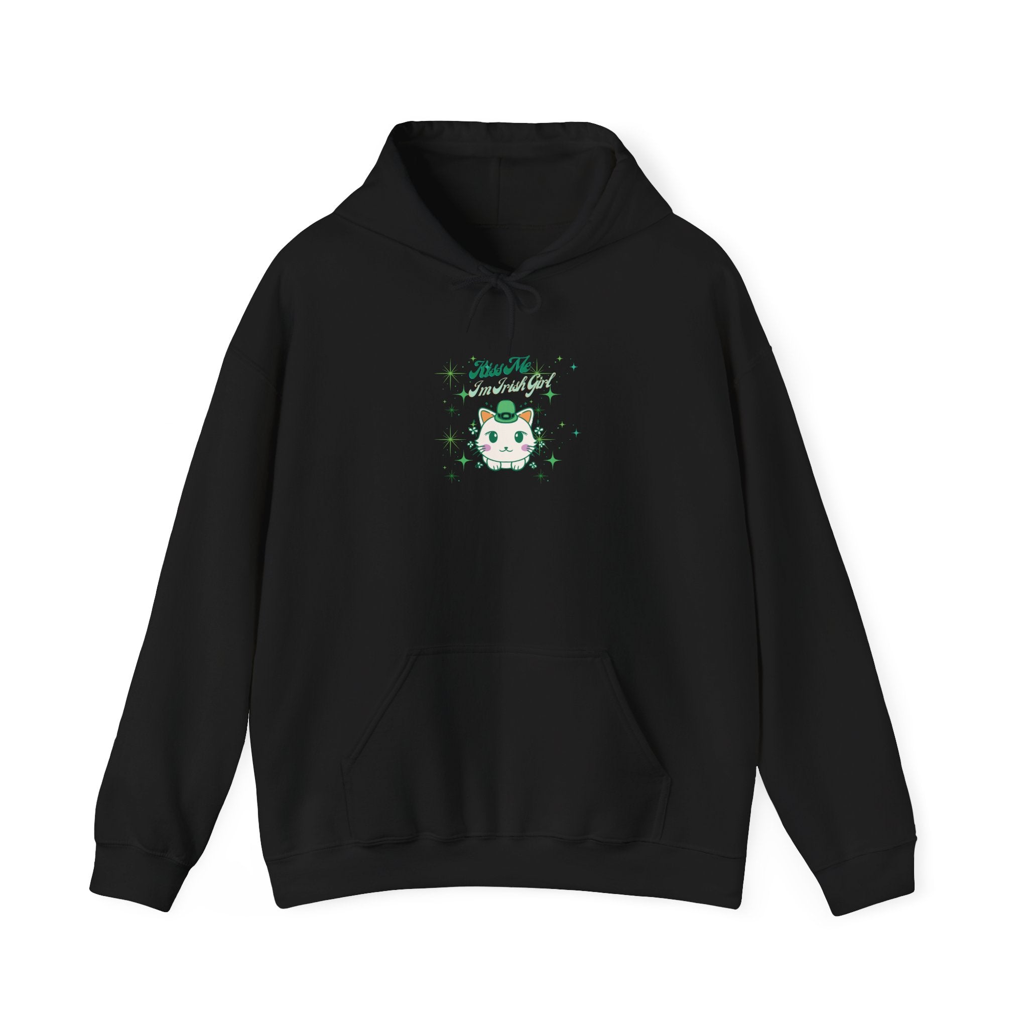 Kiss Me I'm Irish Cat Cozy Unisex Hoodie