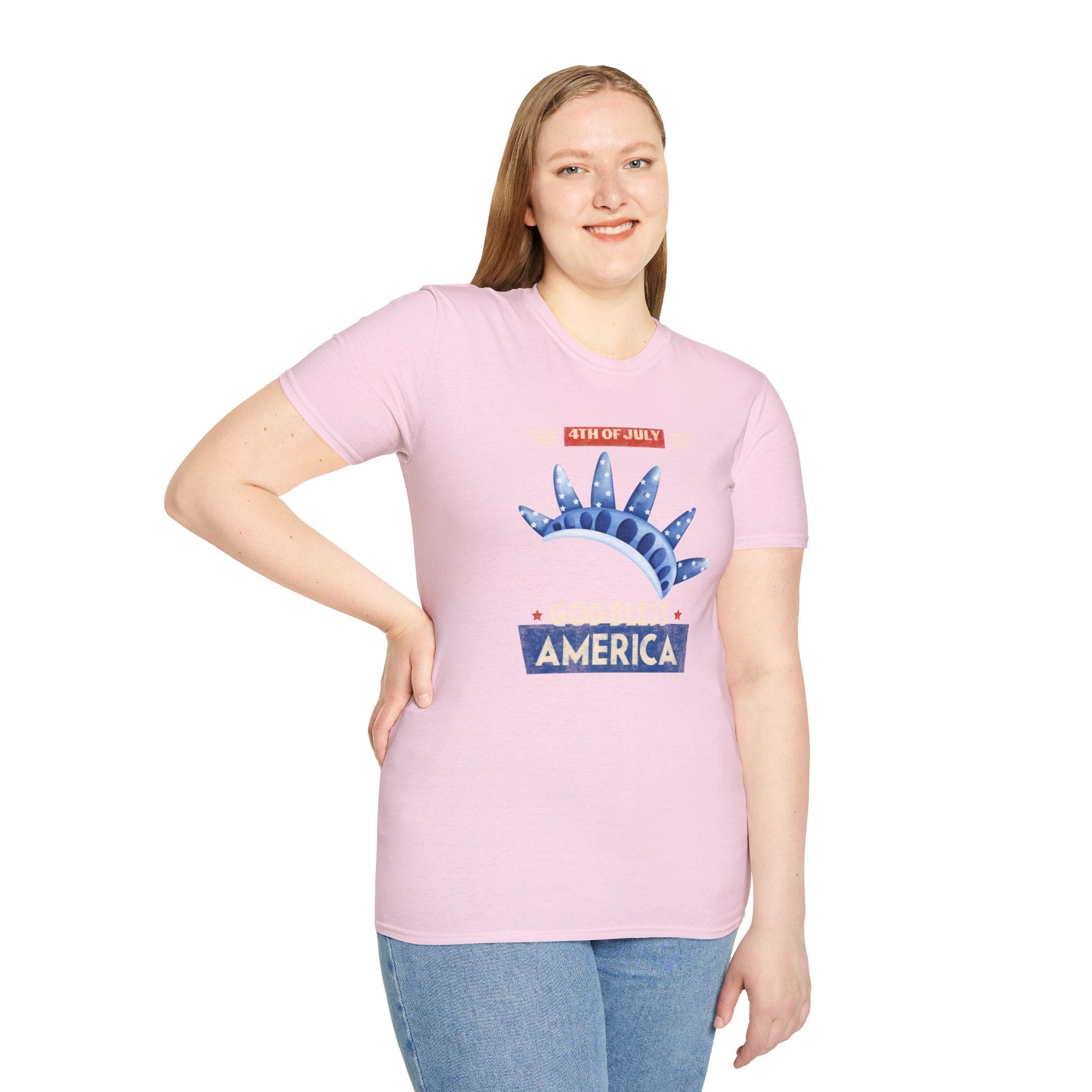 God Bless America Unisex Softstyle T-Shirt