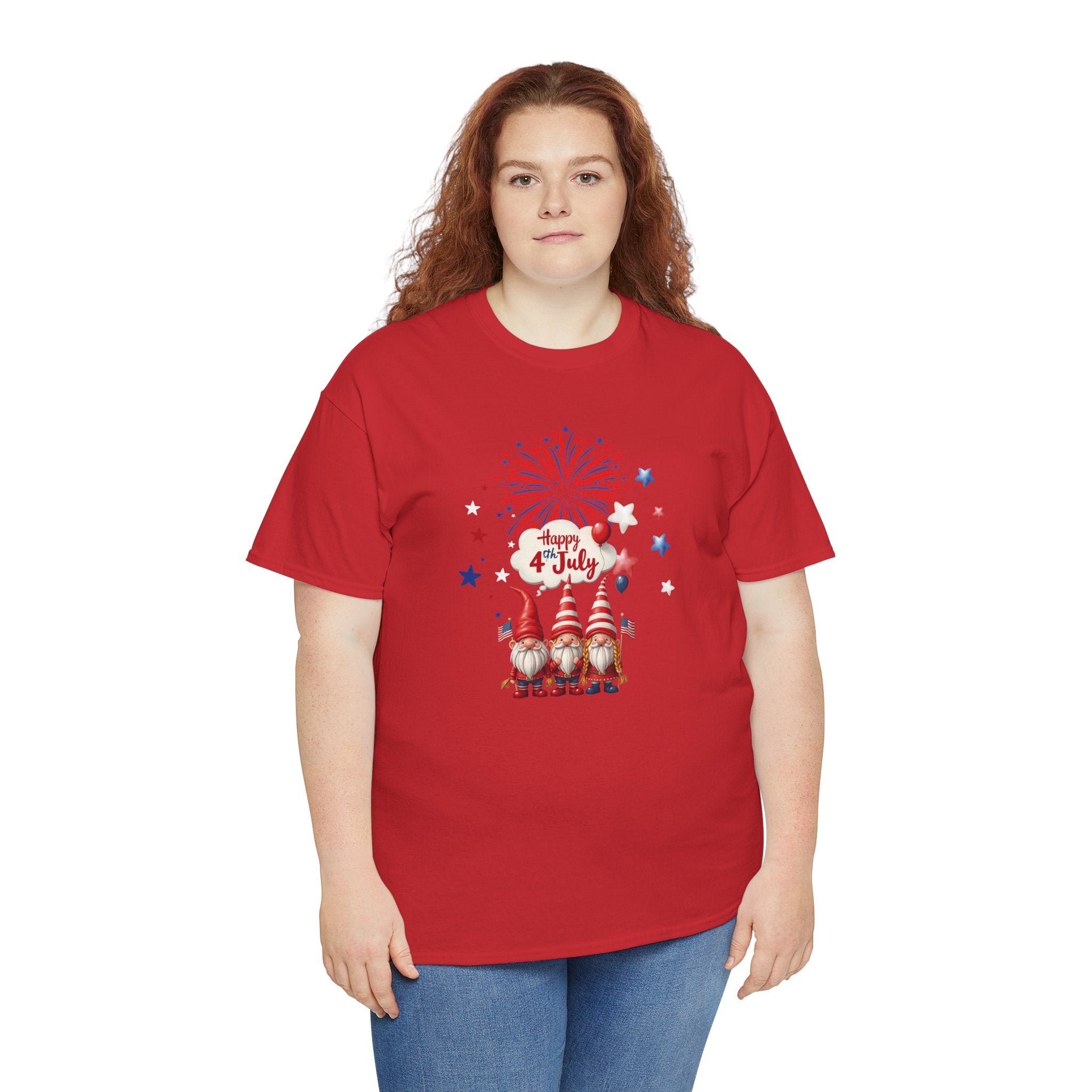 Gnome 4th of July Unisex Heavy Common Tee