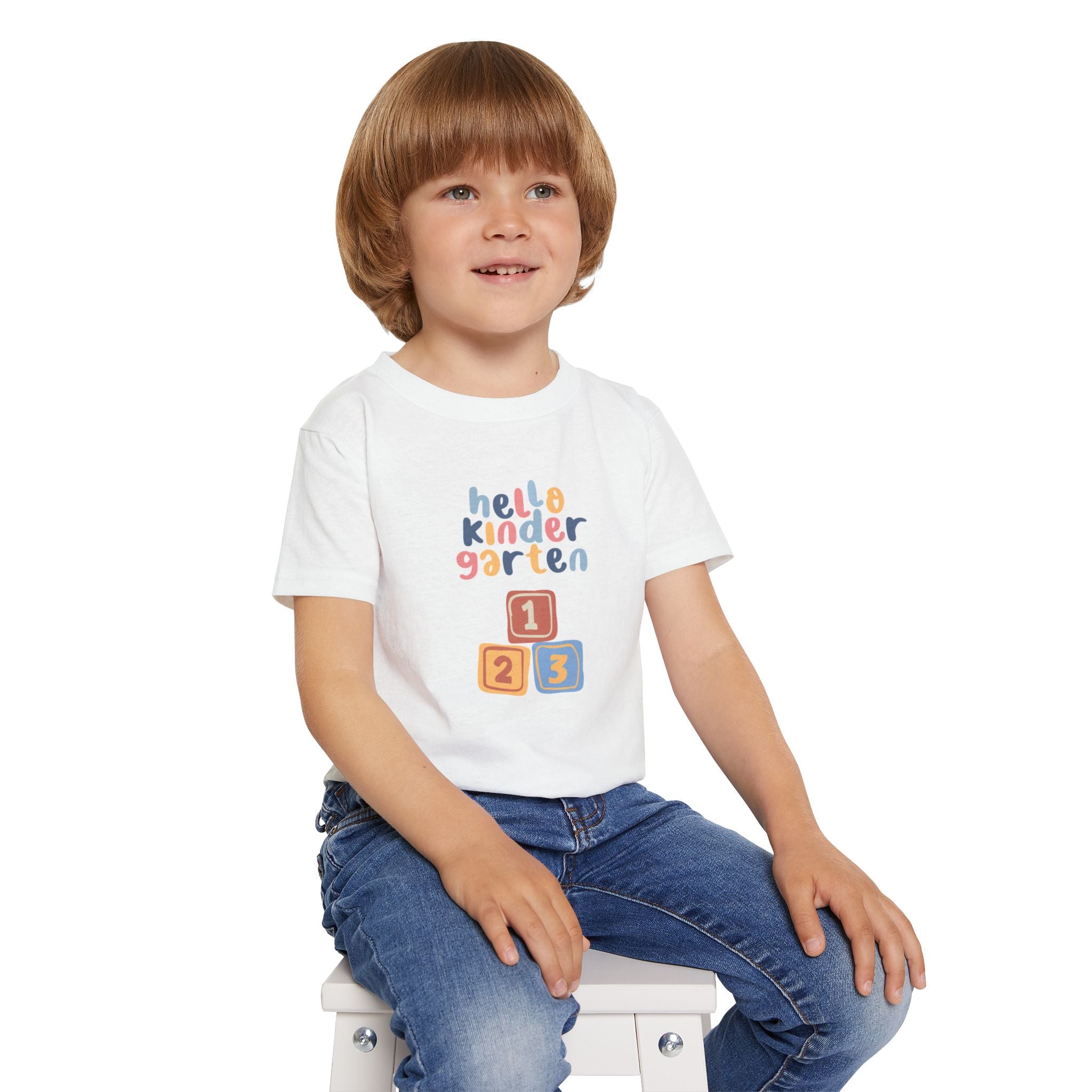 Hello Kindergarten Heavy Cotton™ Toddler T-shirt