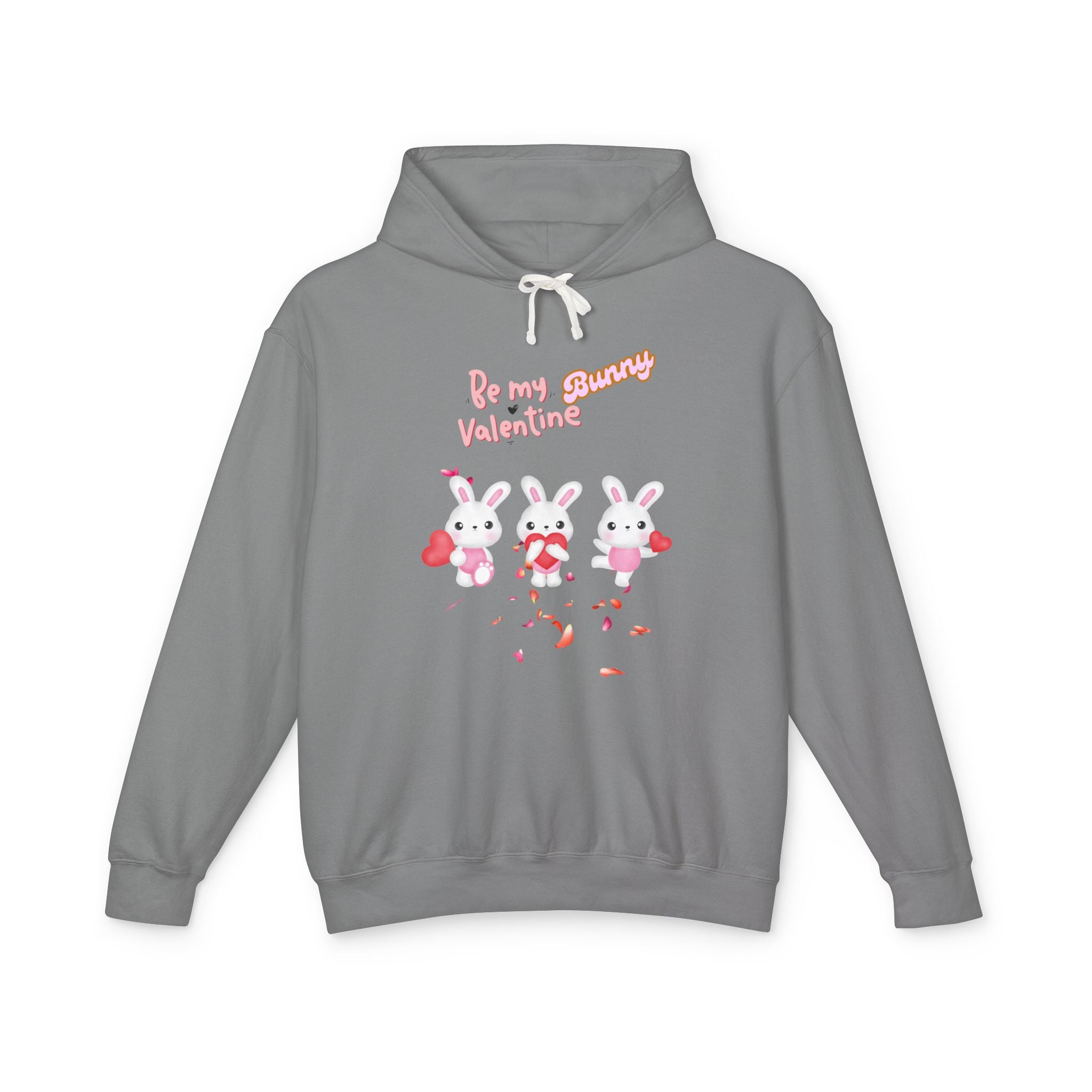 My Bunny Valentine Unisex Lightweight Hooded Sweatshirt