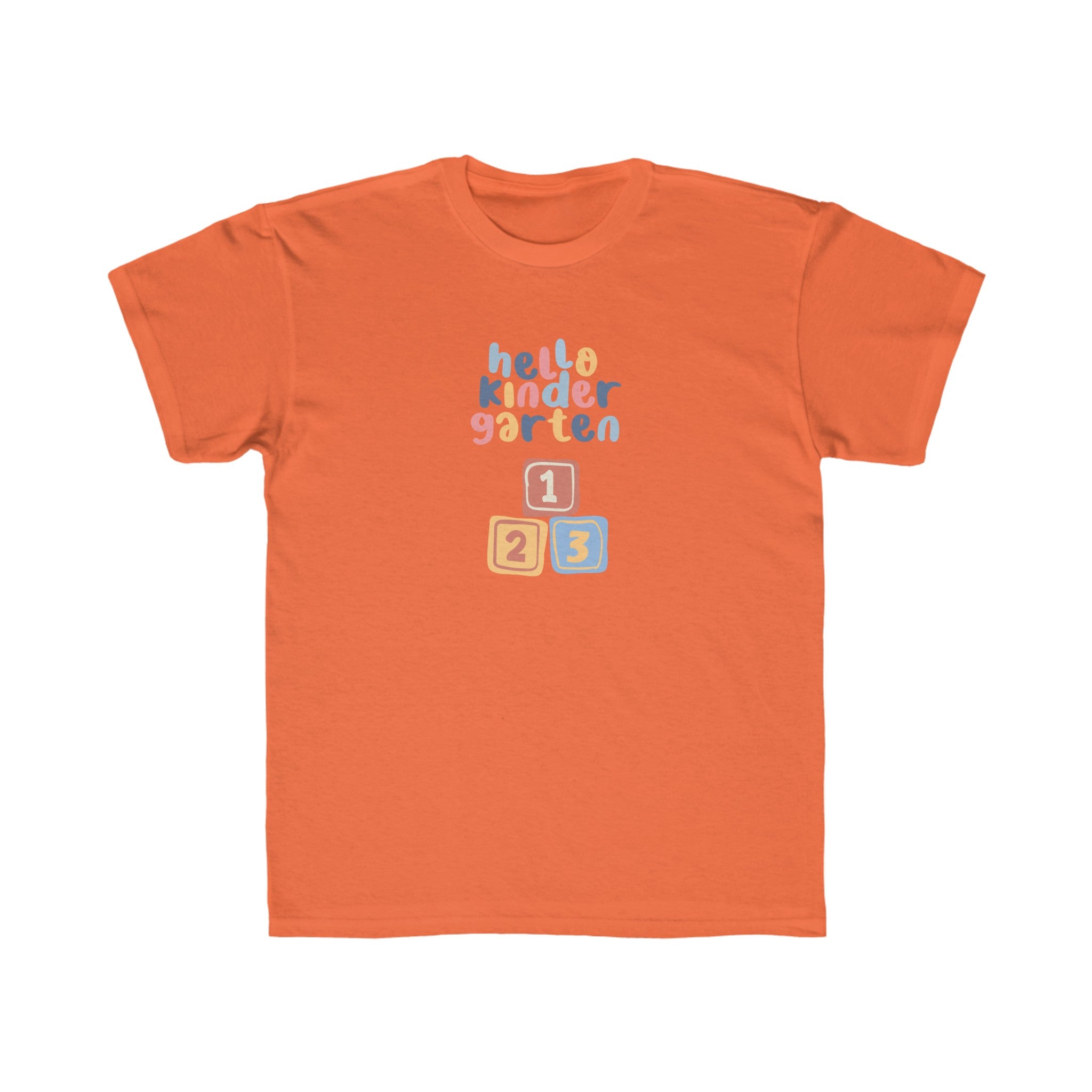 Hello Kindergarten Kids Regular Fit Tee