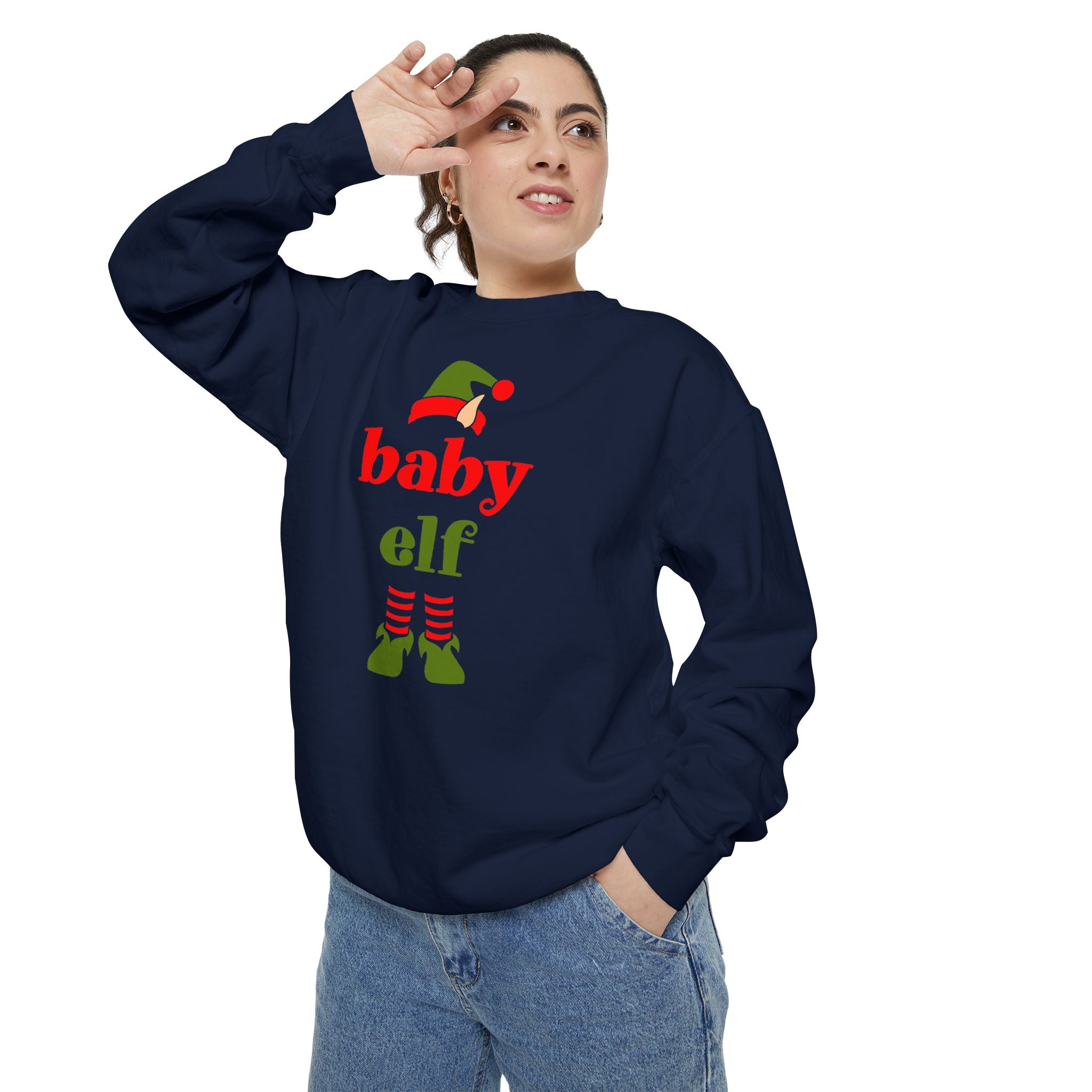 Baby Elf Unisex Garment-Dyed Sweatshirt