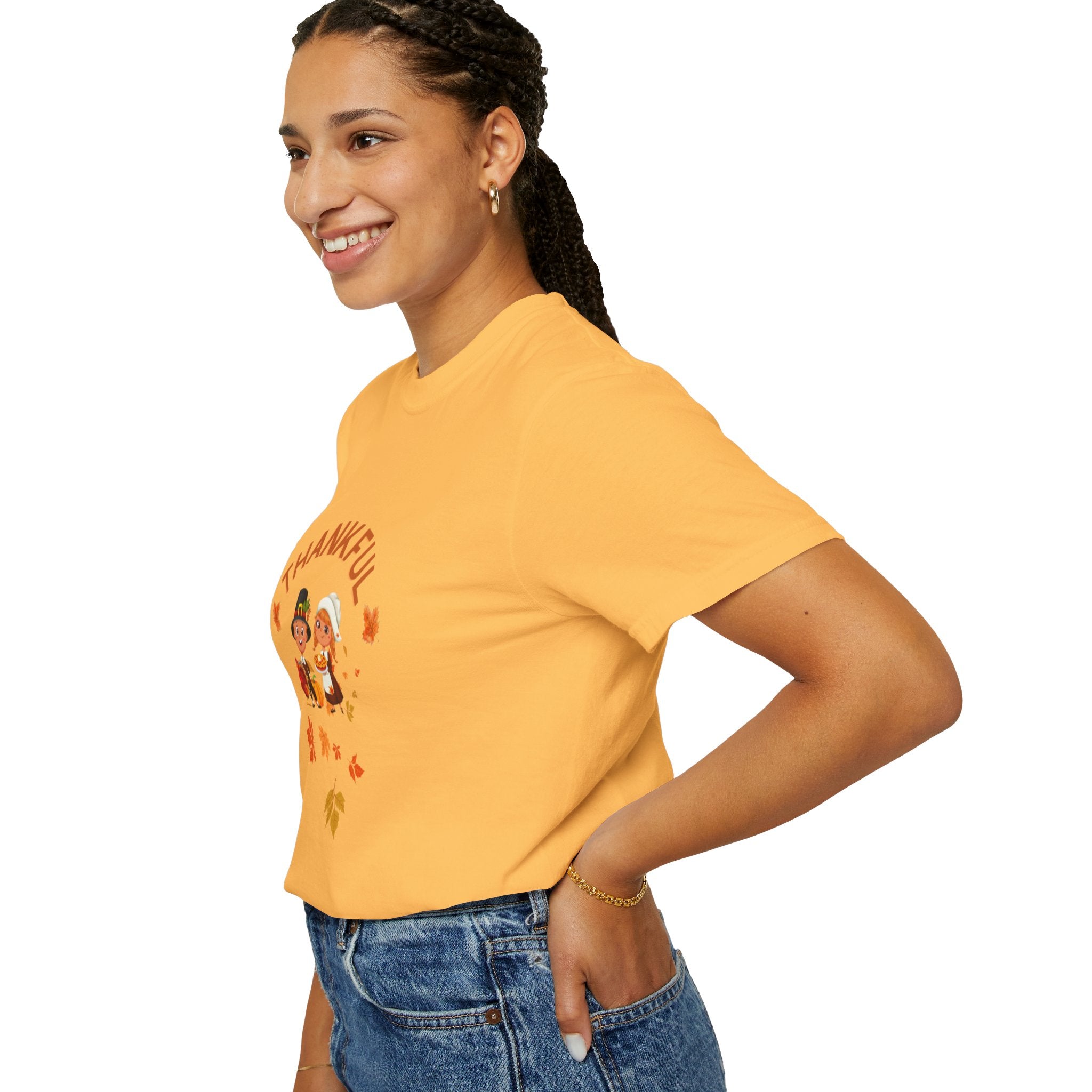 Pilgrims Turkey Day Unisex Garment-Dyed T-shirt