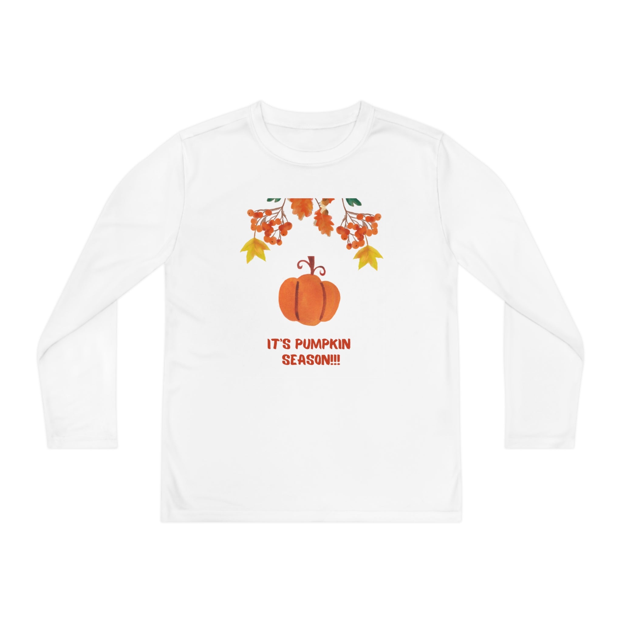 Pumpkin Season Youth Long Sleeve Competitor Tee