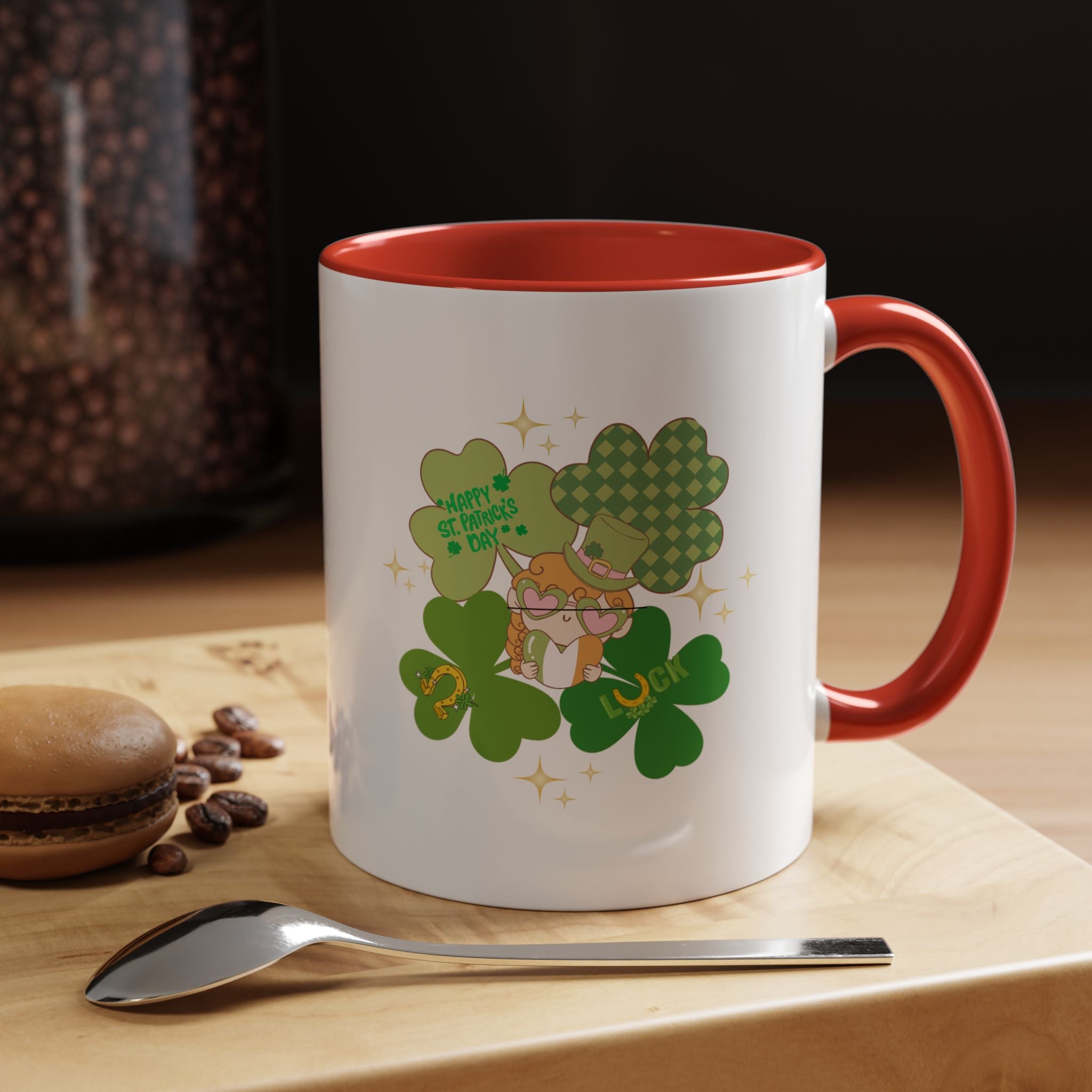Retro St. Paddy's Day Accent Coffee Mug - 11oz & 15oz