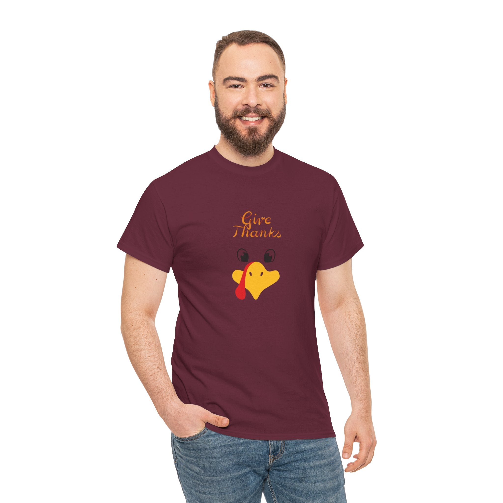 Give Thanks Unisex Heavy Cotton Tee