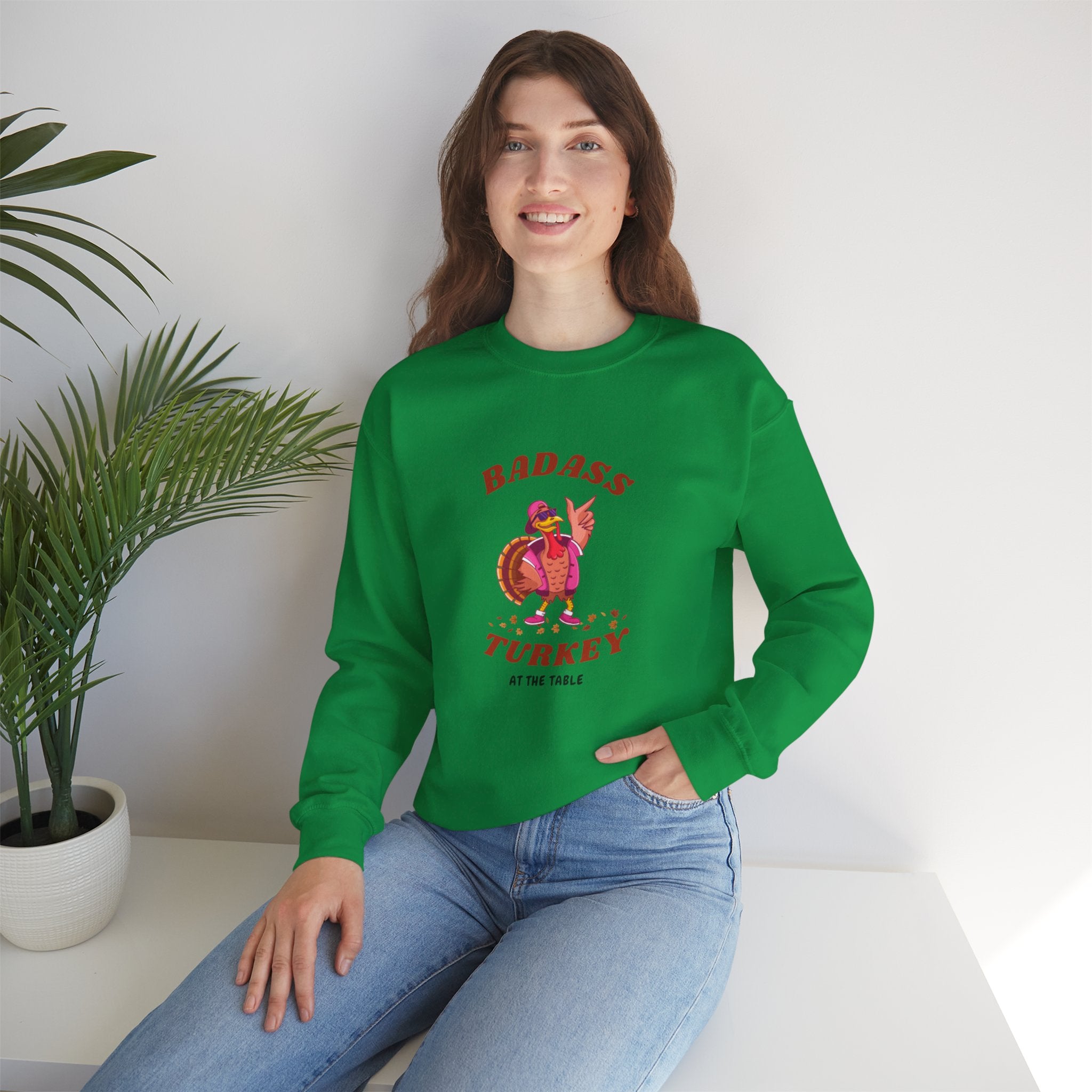 Badass Turkey Unisex Heavy Blend™ Crewneck Sweatshirt