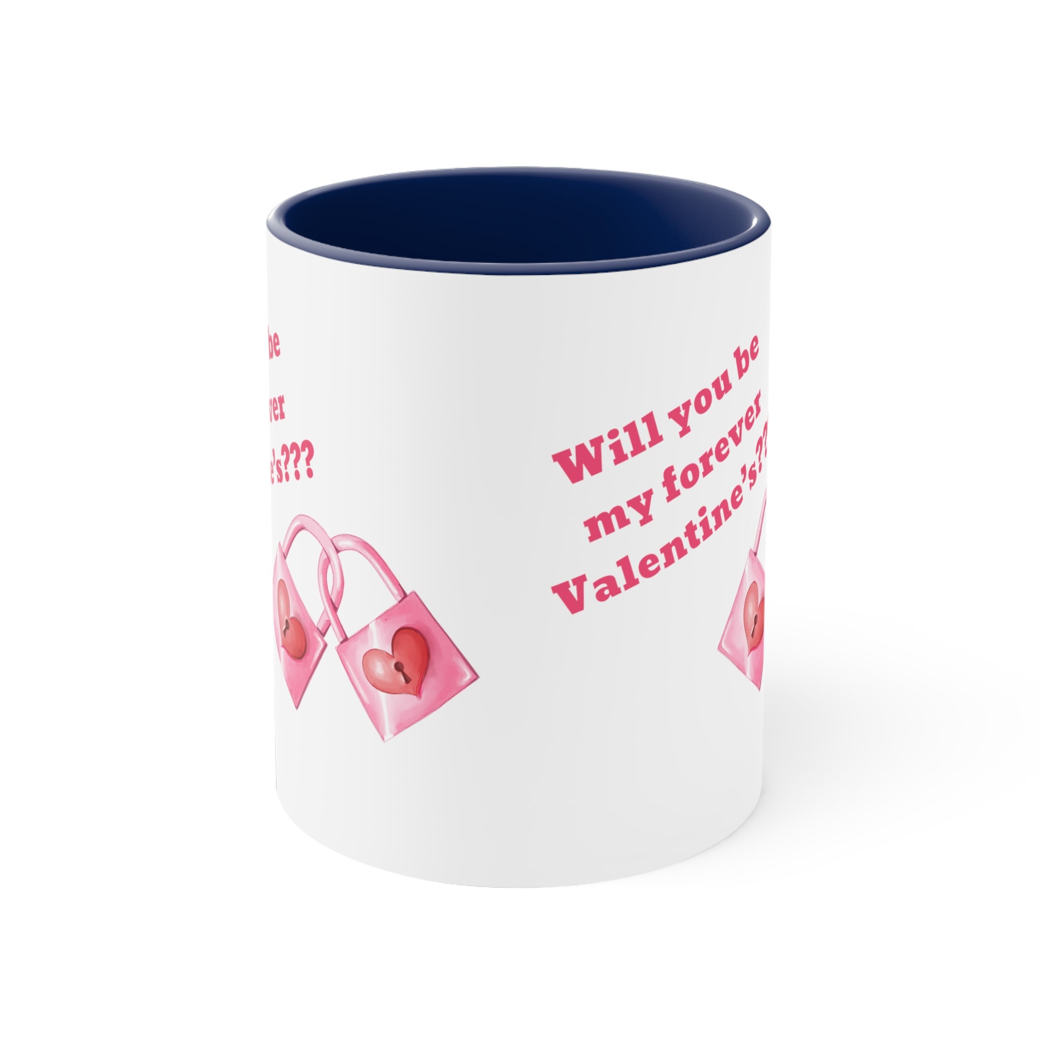 Will You Be My Forever Valentine?? Accent Coffee Mug, 11oz