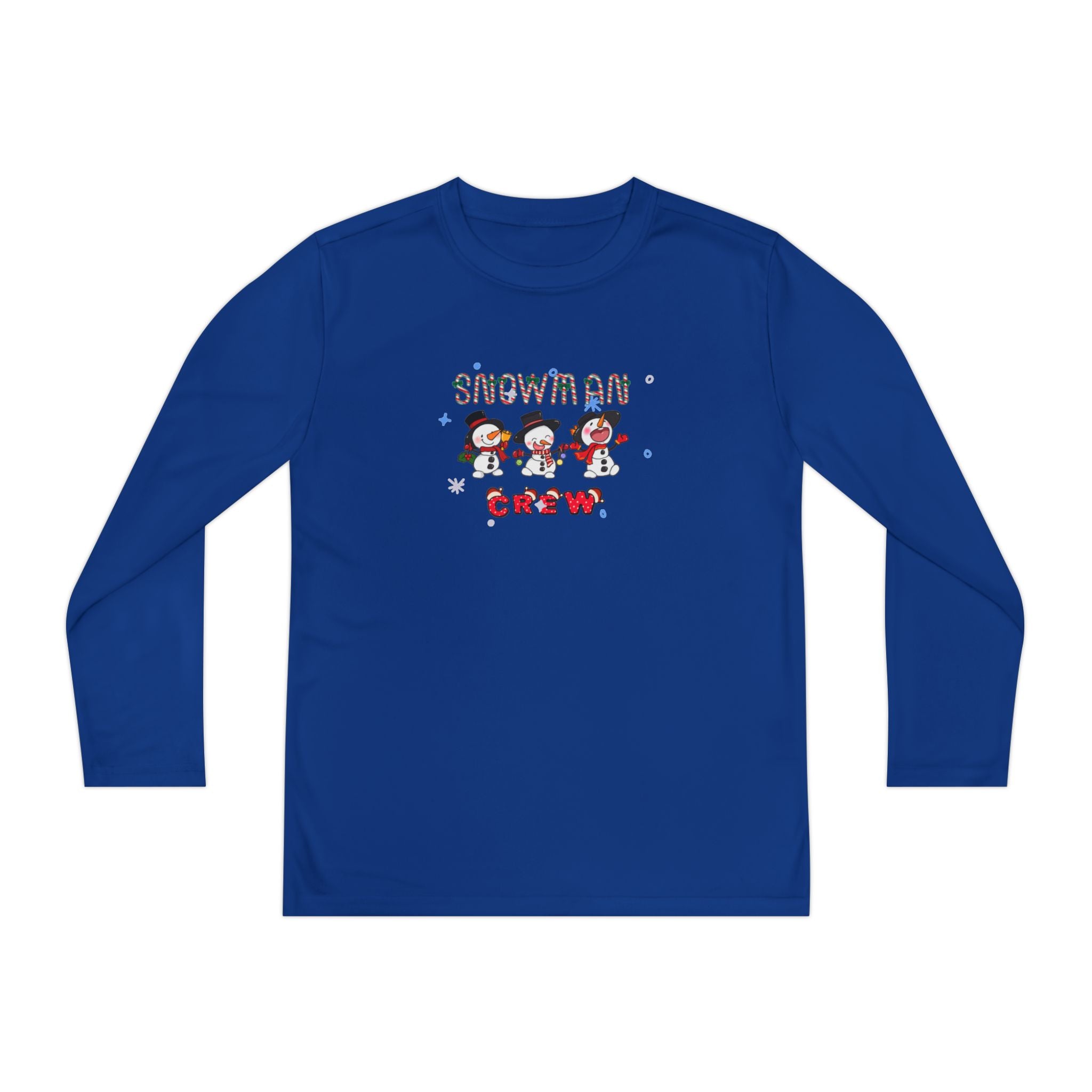 Snowman Crew Youth Long Sleeve Competitor Tee