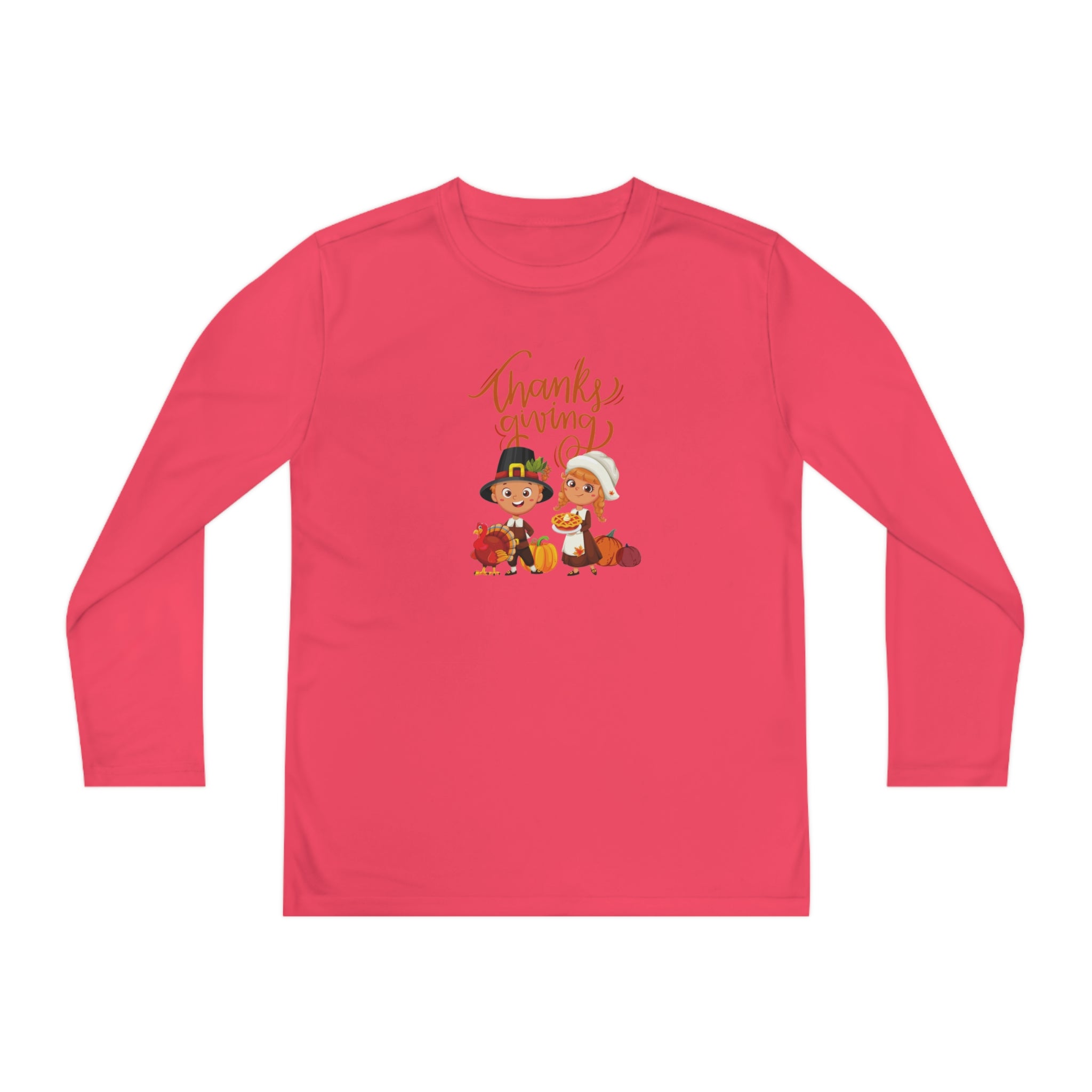 Happy Thanksgiving Youth Long Sleeve Competitor Tee