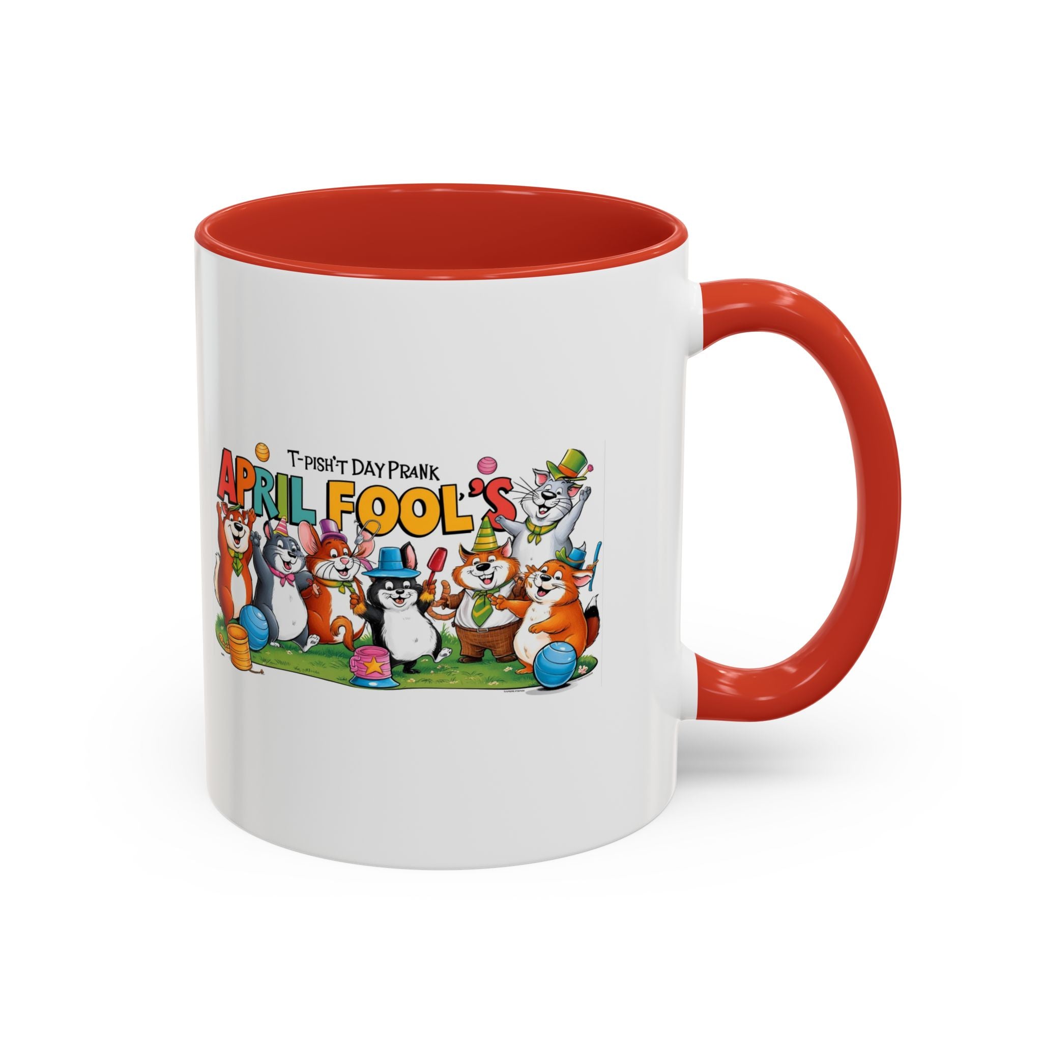 T-Pish'-T Day Prank Accent Coffee Mug