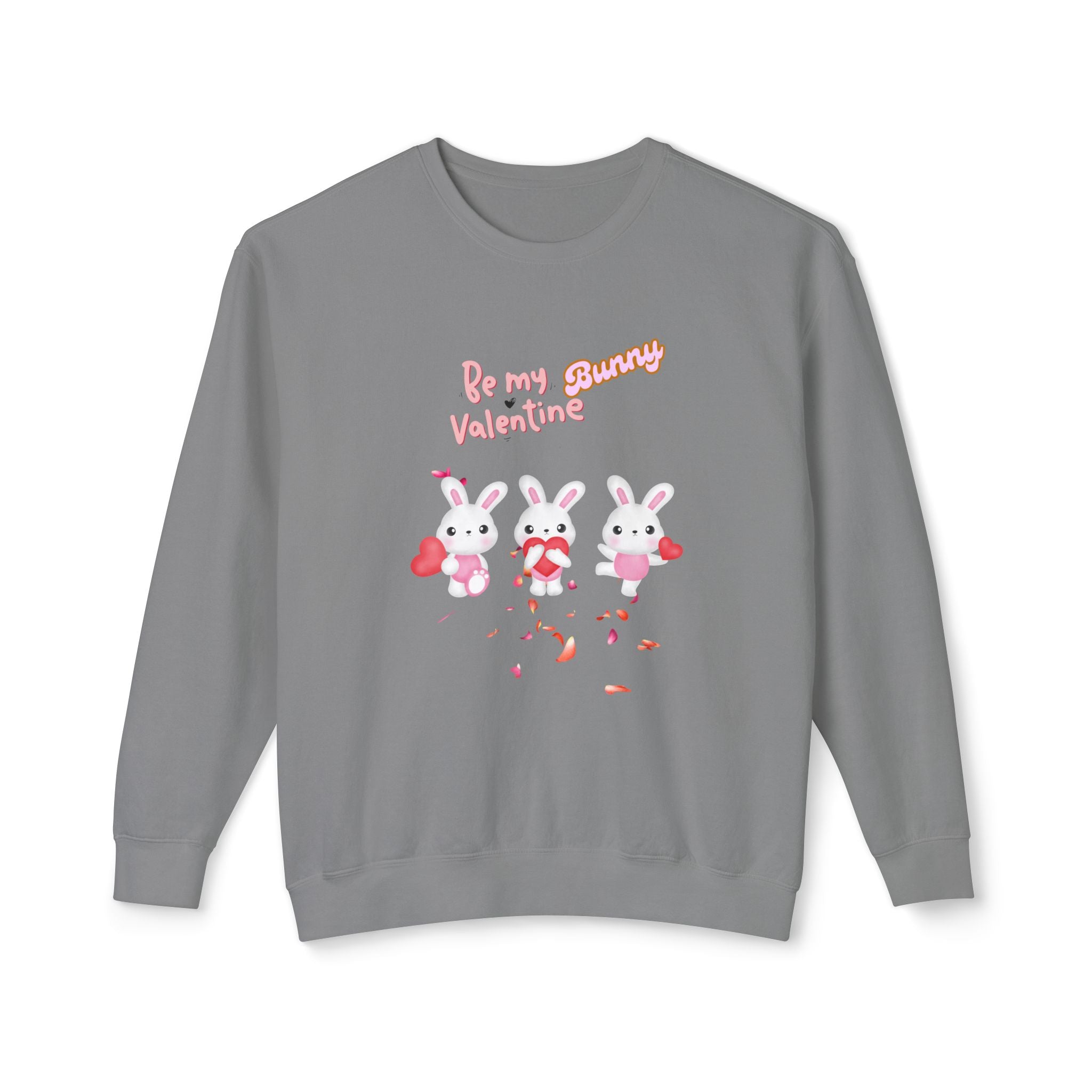 My Bunny Valentine Unisex Lightweight Crewneck Sweatshirt