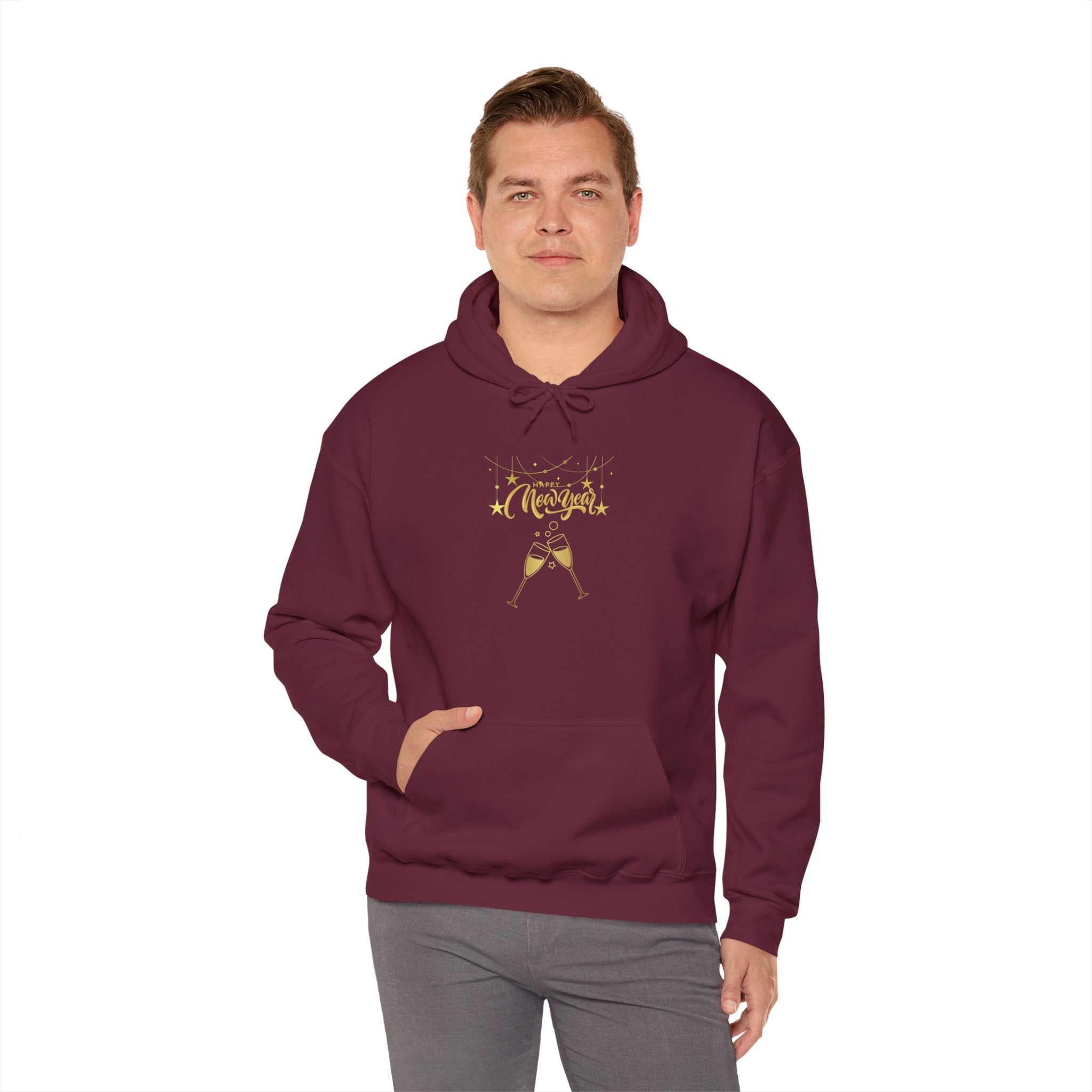 Happy New Year Unisex Heavy Blend™ Hooded Sweatshirt