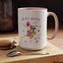 Little Miss April Fool's  Day Accent Coffee Mug - Fun & Whimsical 11oz/15oz