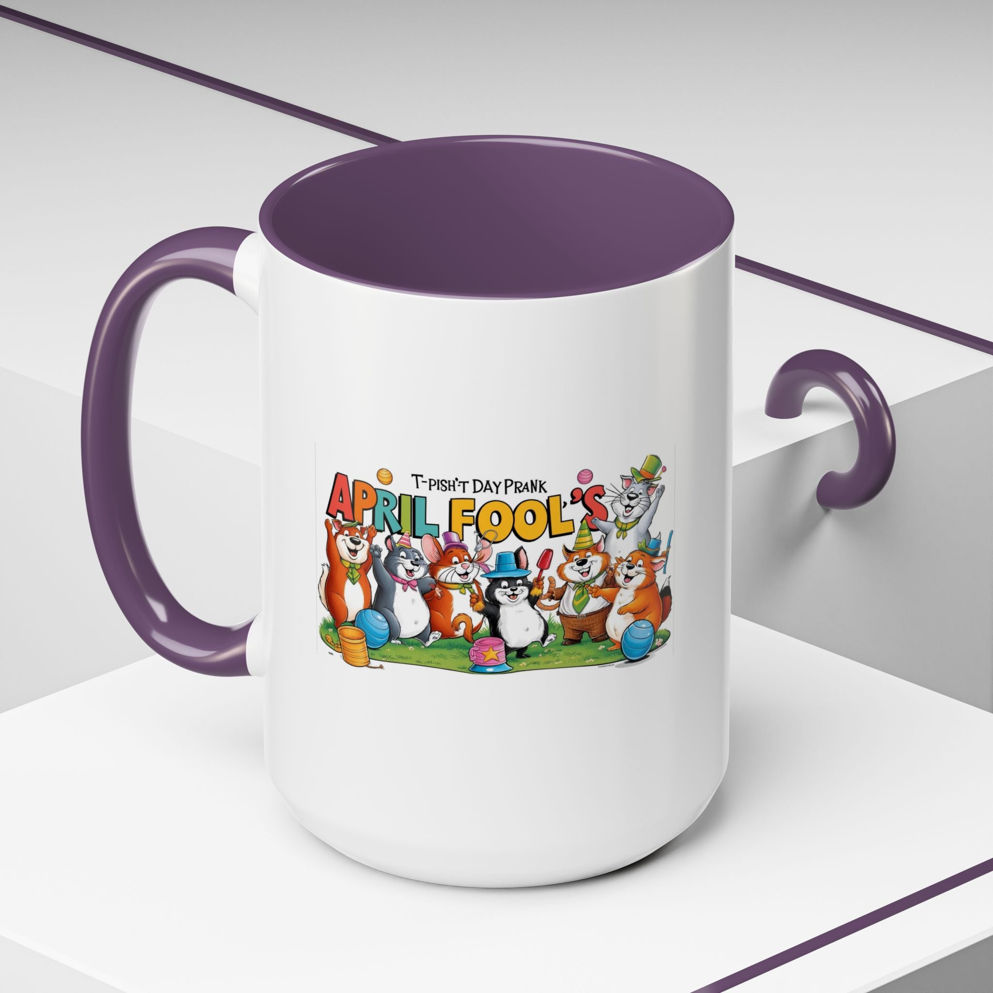 T-Pish'-T Day Prank Accent Coffee Mug