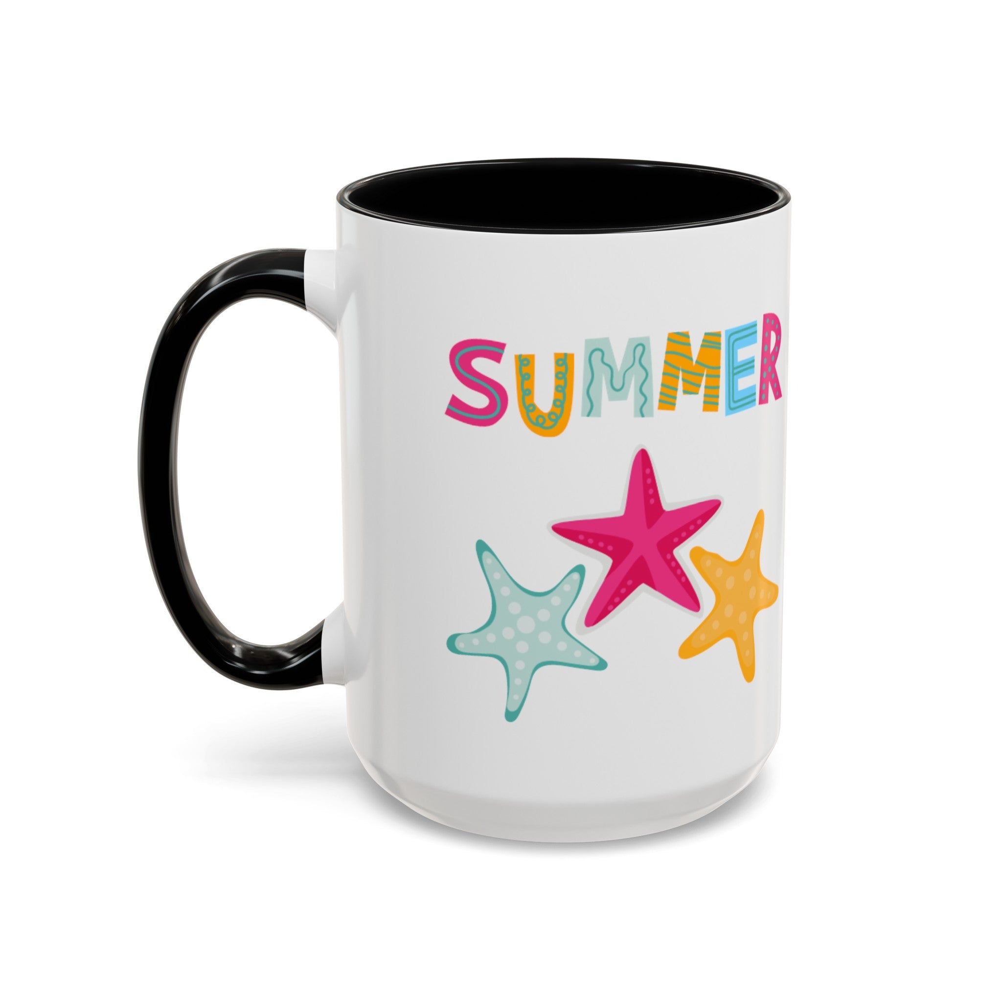 Summer Starfish Accent Coffee Mug (11, 15oz)