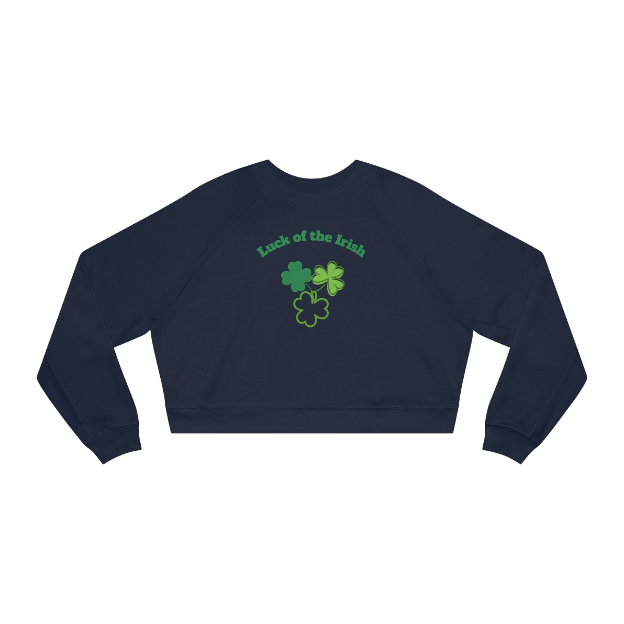 Luck Of The Irish Women's Cropped Fleece Pullover