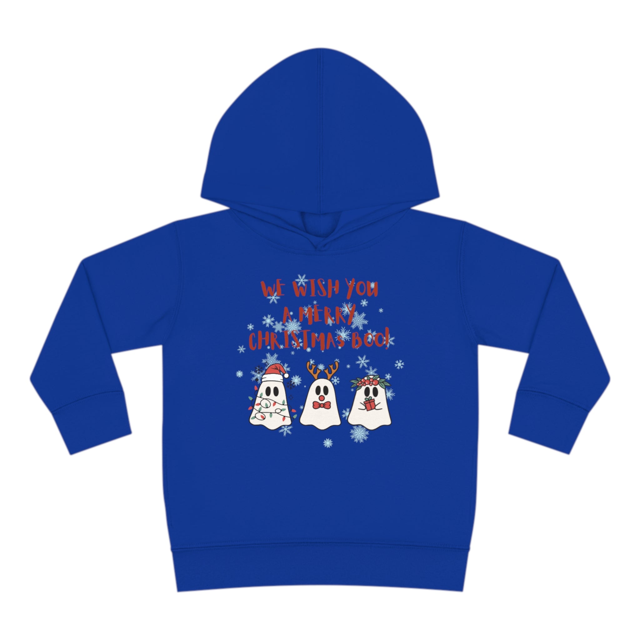 We Wish You A Merry Christmas Boo Toddler Pullover Fleece Hoodie