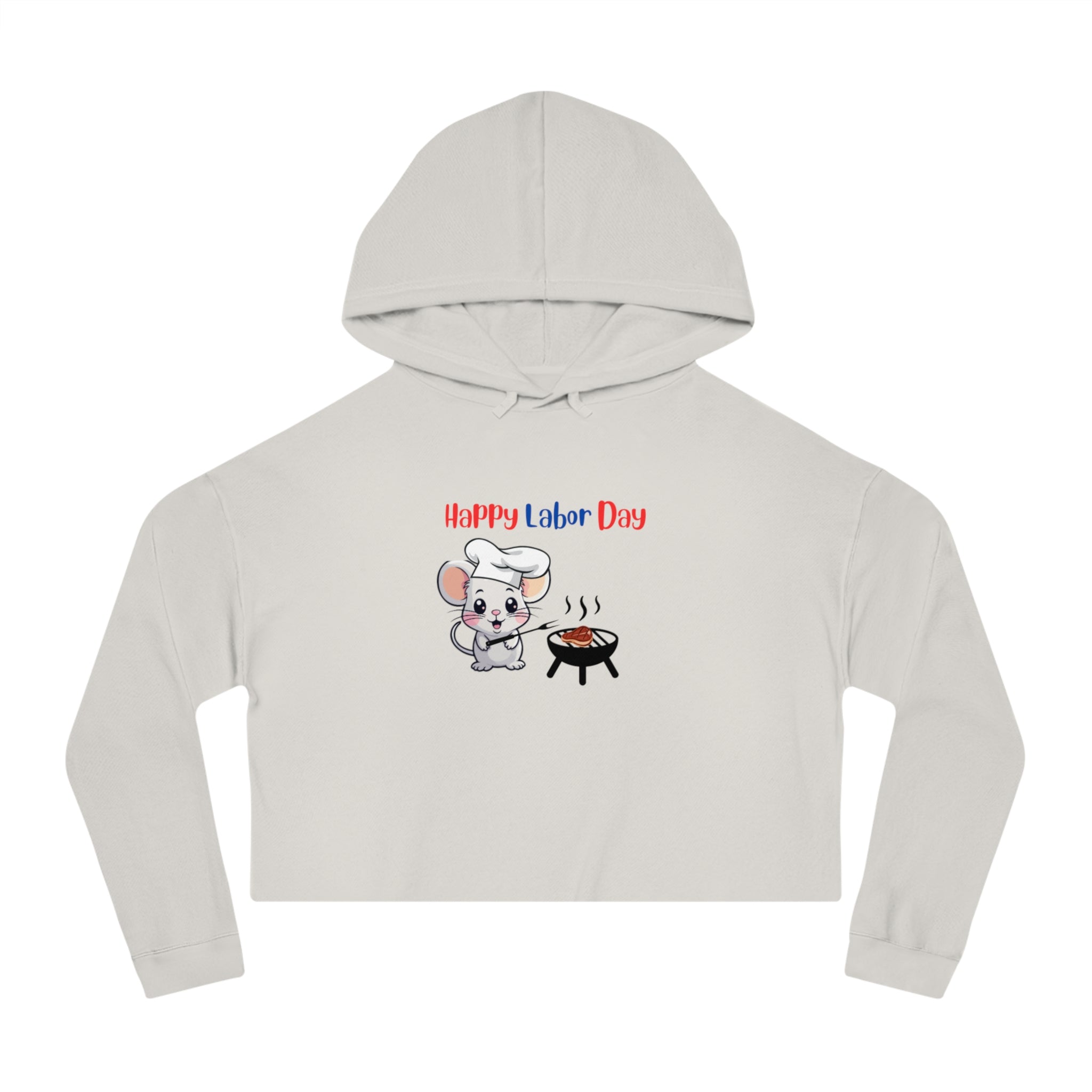 Labor Day Cookout Women’s Cropped Hooded Sweatshirt