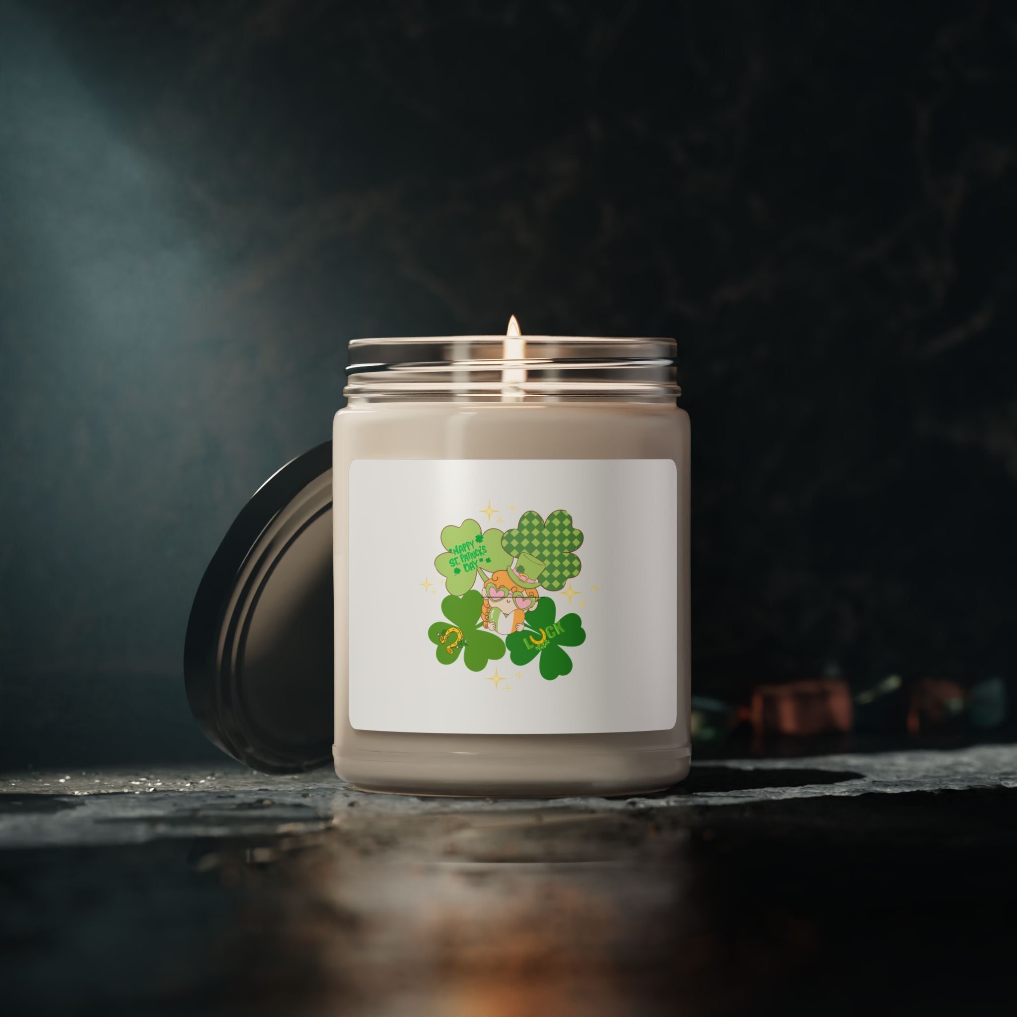 Retro St. Paddy's Day  Scented Soy Candle - 9oz