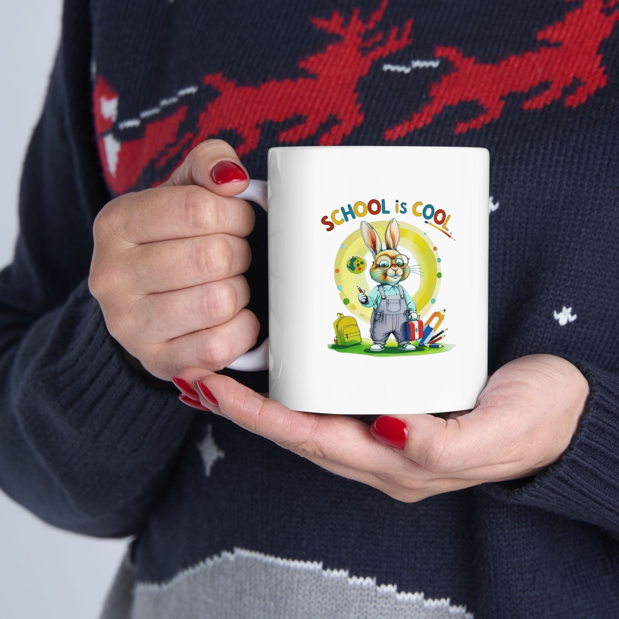 School is Cool Ceramic Mug, 11oz & 15oz