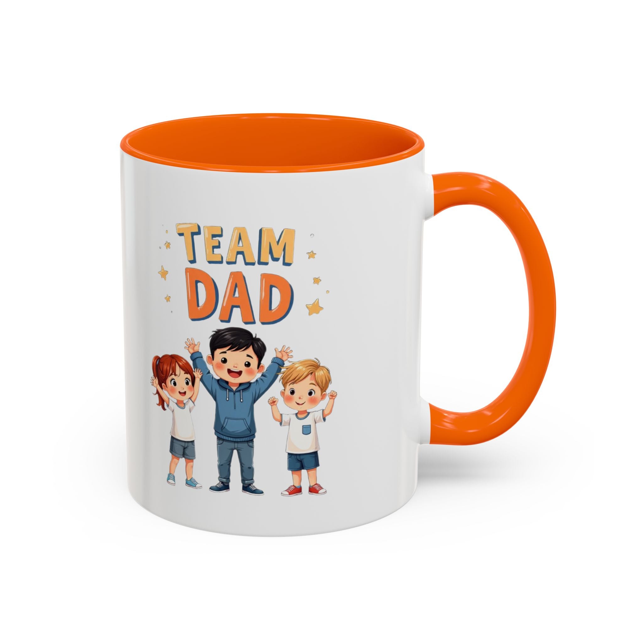 Team Dad Accent Coffee Mug