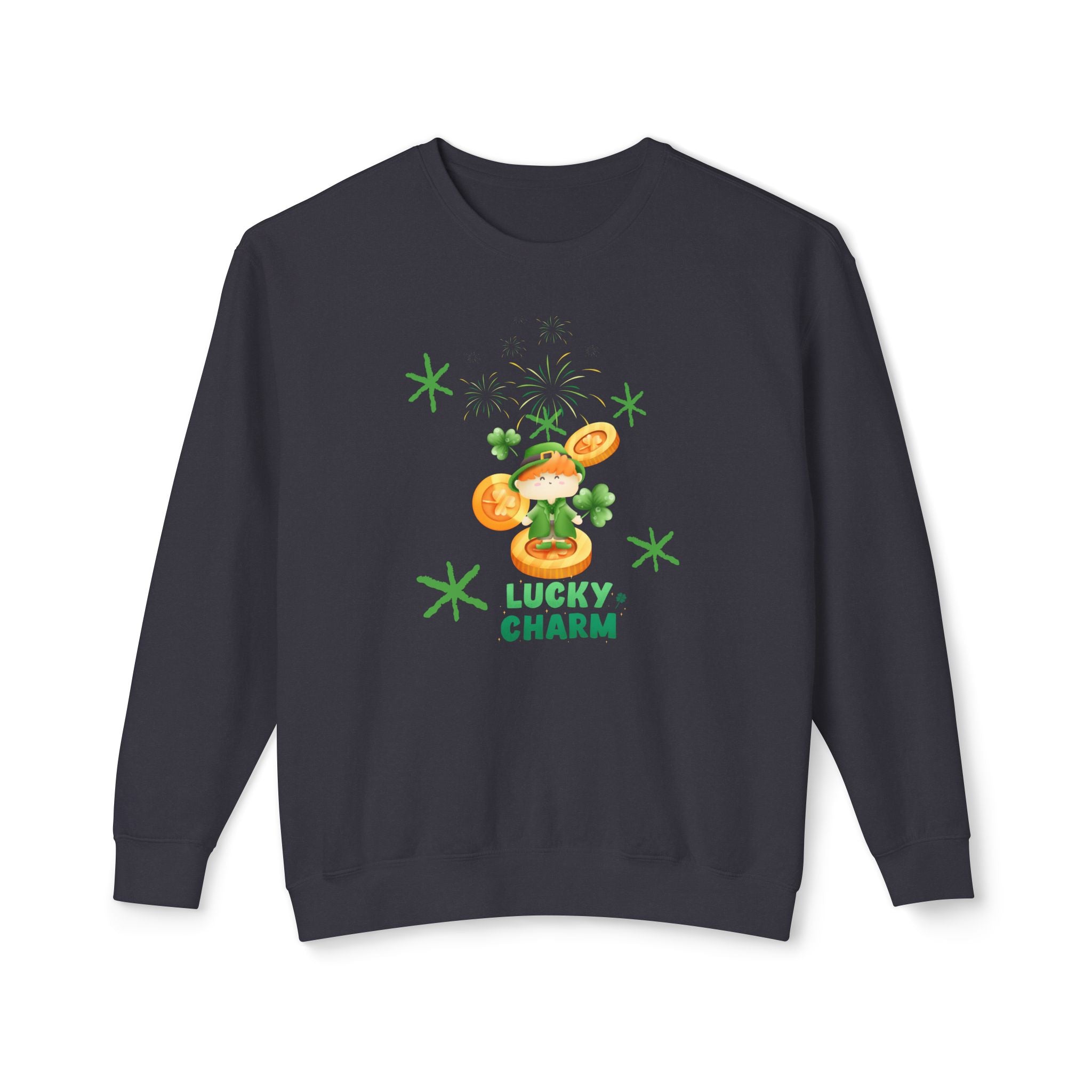Lucky Charm Unisex Lightweight Crewneck Sweatshirt